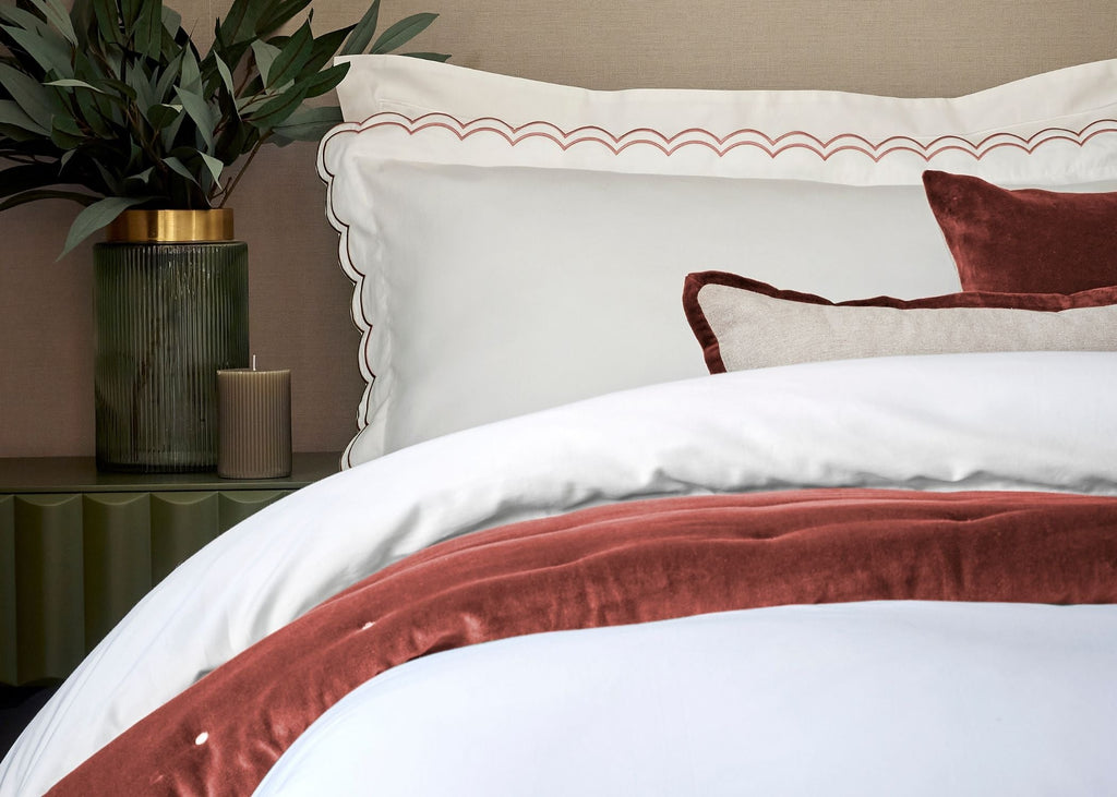 Christy "Jaipur" Throw in Garnet