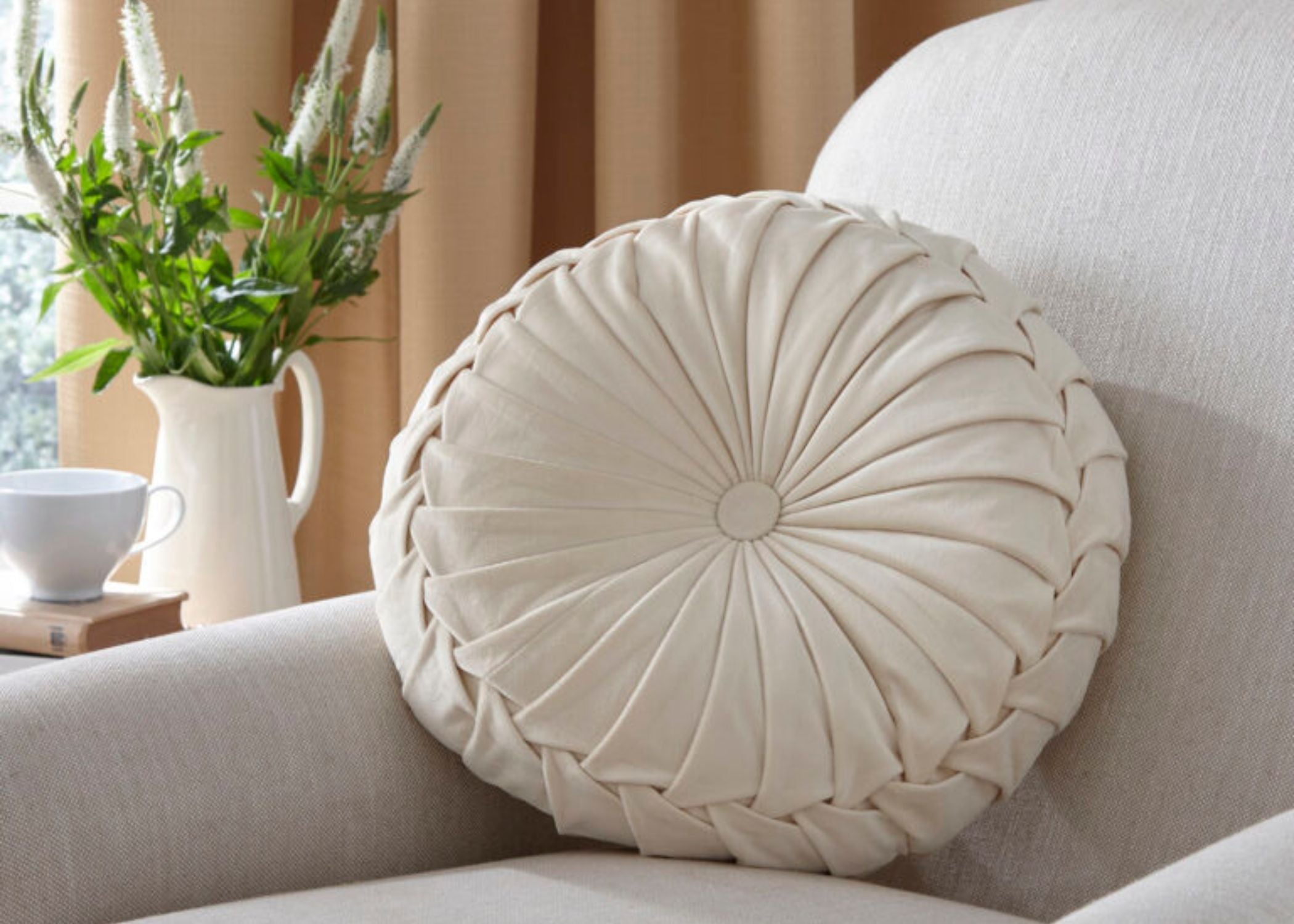 Laura Ashley "Rosanna" Decorative Filled Cushion - 35 x 14 cm