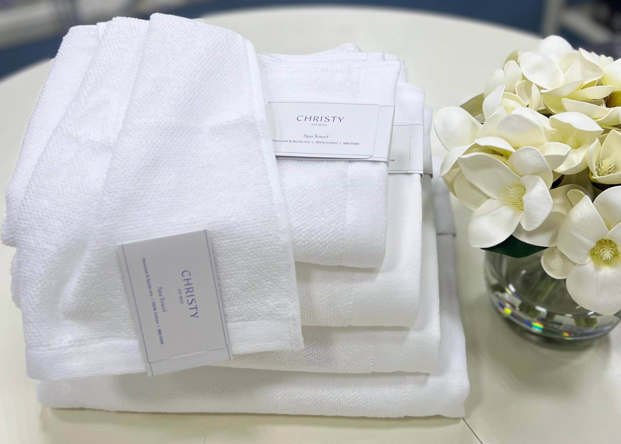 Christy "Spa" Bath Towels Collection in White