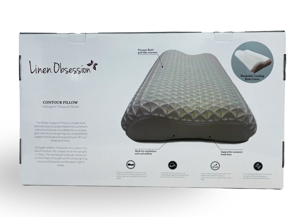 Linen Obsession "Contour Pillow" Intelligent Pressure Relief