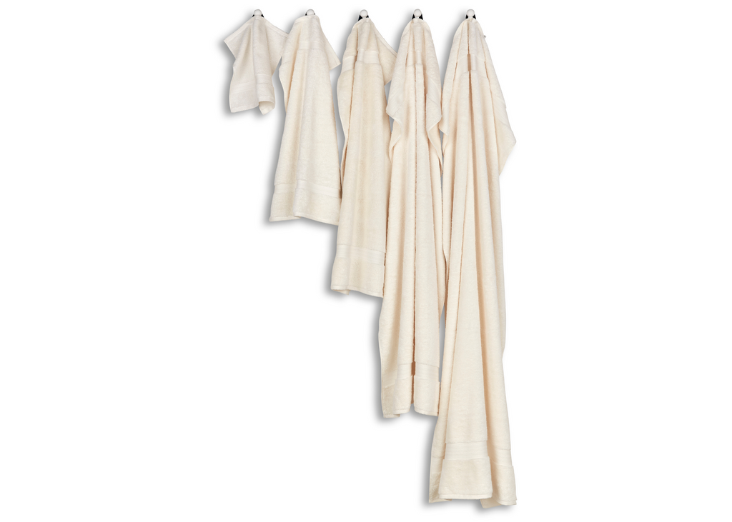 Christy "Renaissance" Egyptian Cotton Bath Towels Collection in Parchment (Cream)
