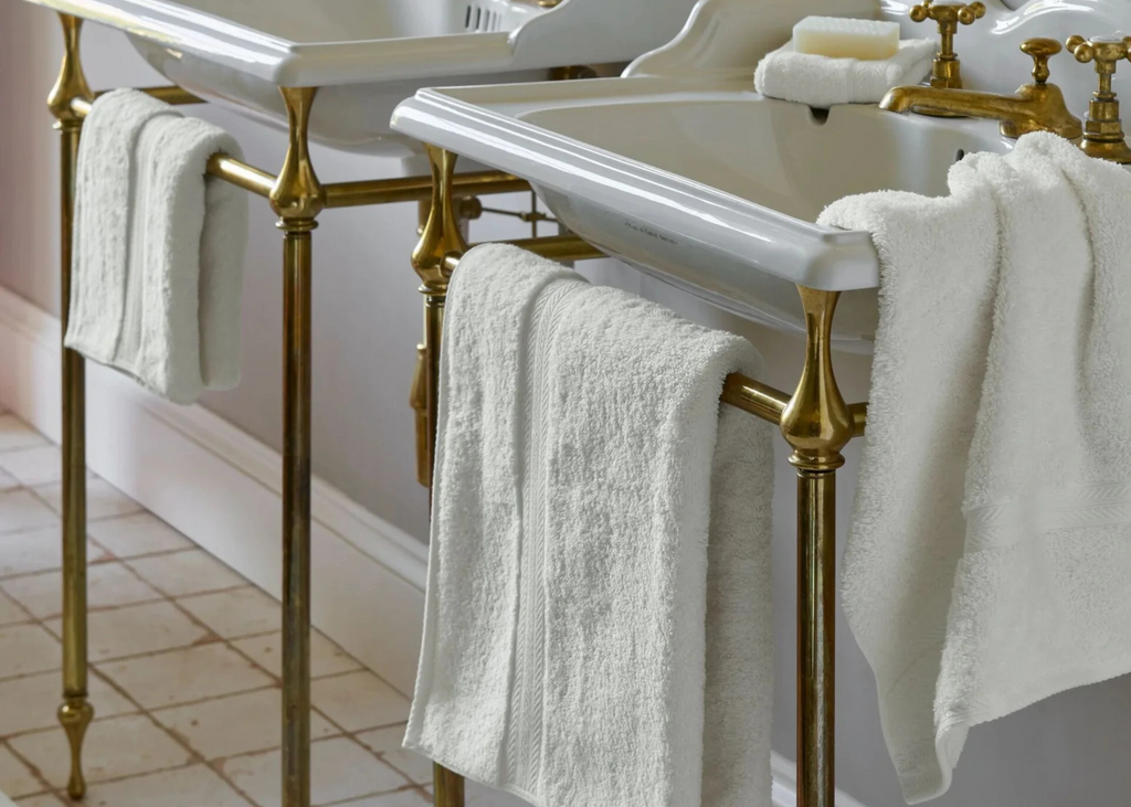 Christy "Renaissance" Egyptian Cotton Bath Towels Collection in Parchment (Cream)