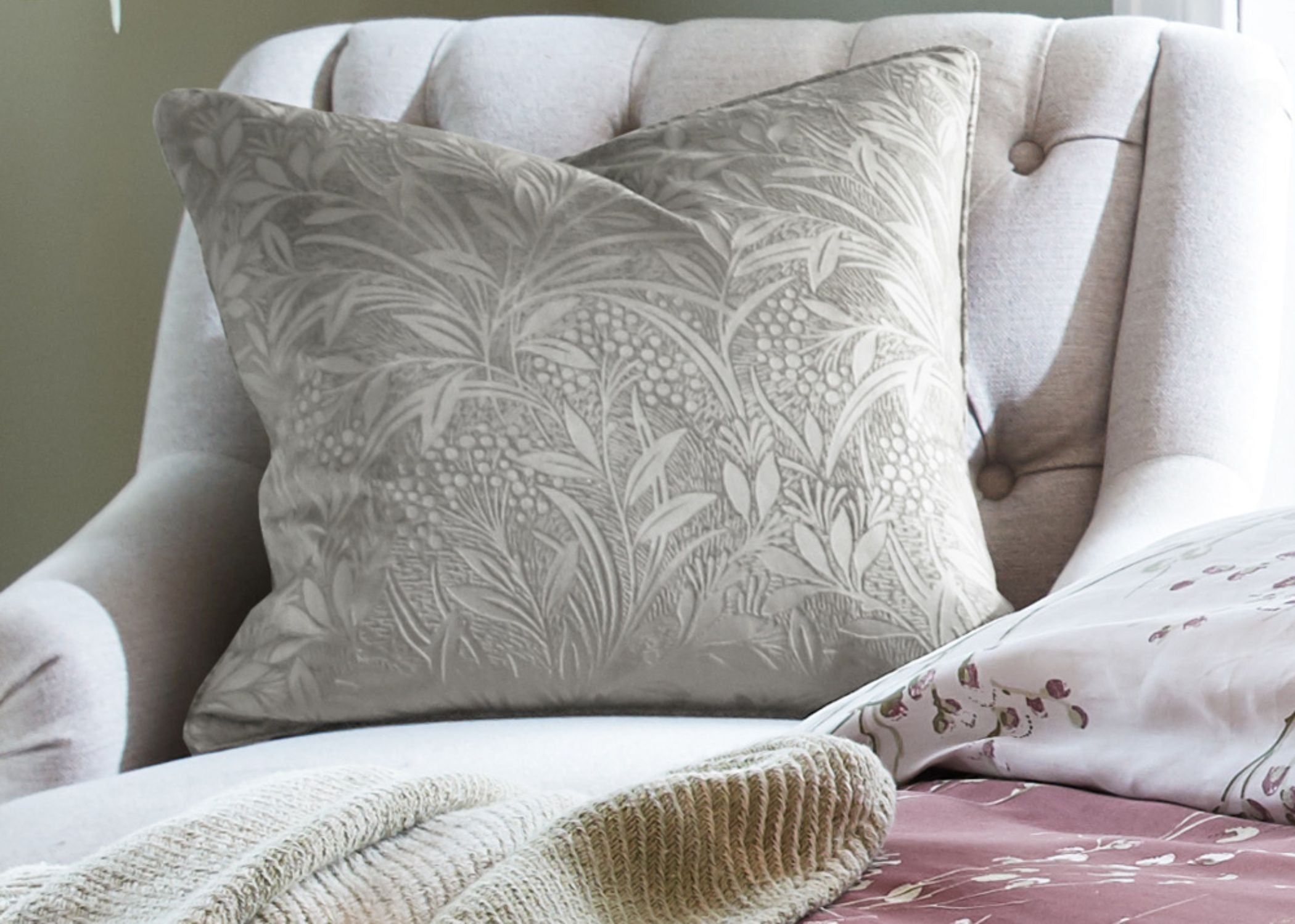 Laura Ashley "Barley" Decorative Filled Cushion - 50 x 50 cm