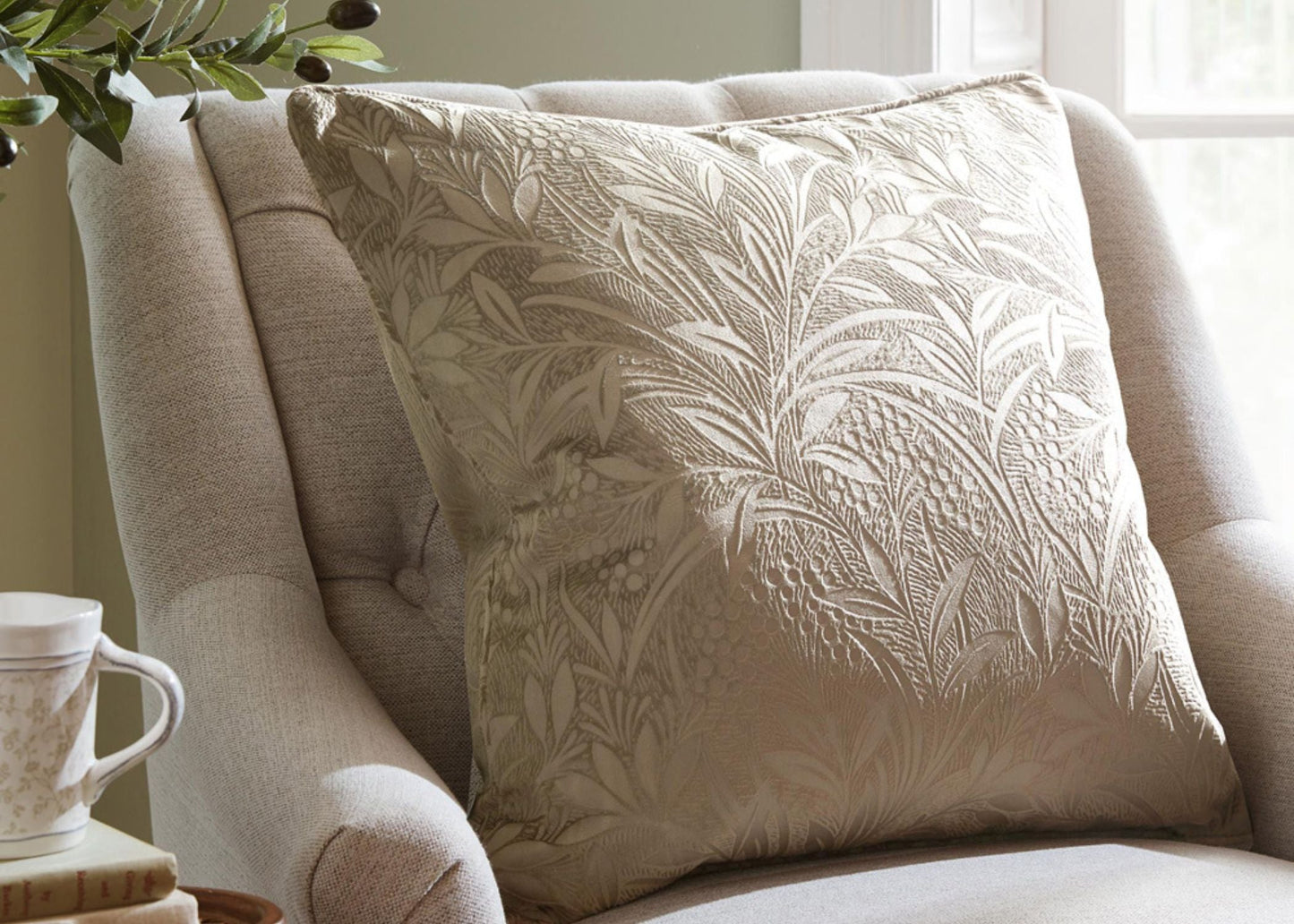 Laura Ashley "Barley" Decorative Filled Cushion - 50 x 50 cm