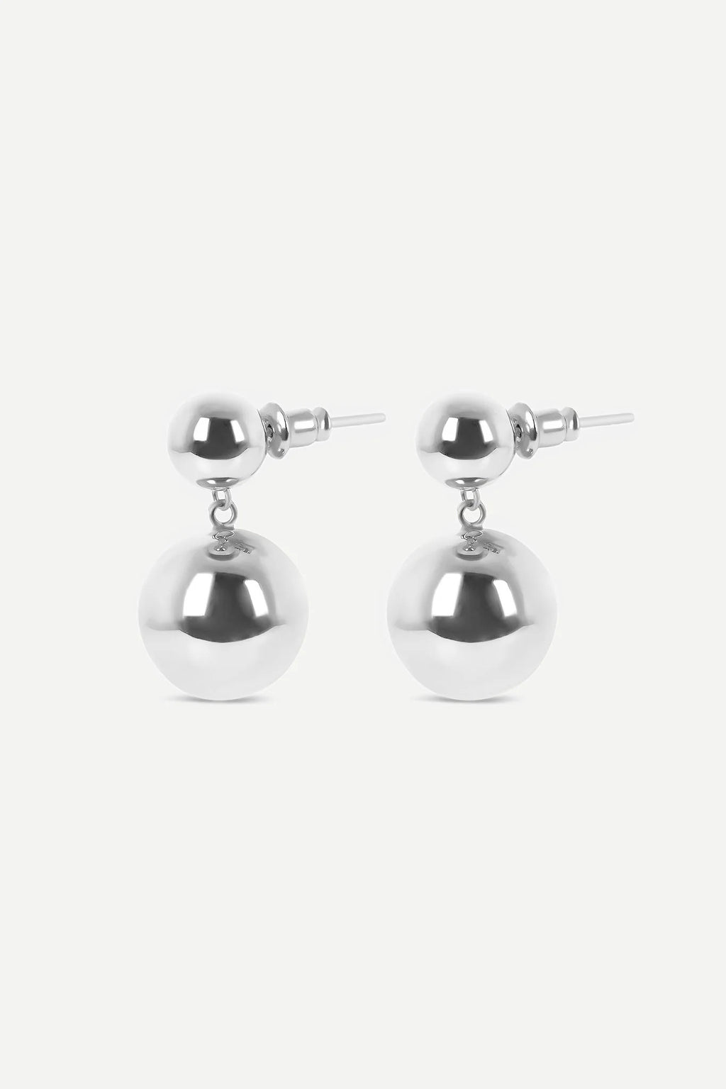 Jasper Conran "Gwendolyn" Short Ball Earrings in Silver