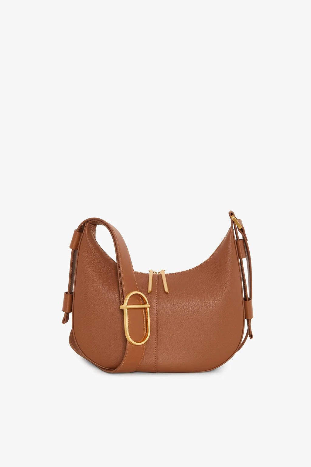 Jasper Conran "Beatrix" Scoop Leather Cross Body in Tan