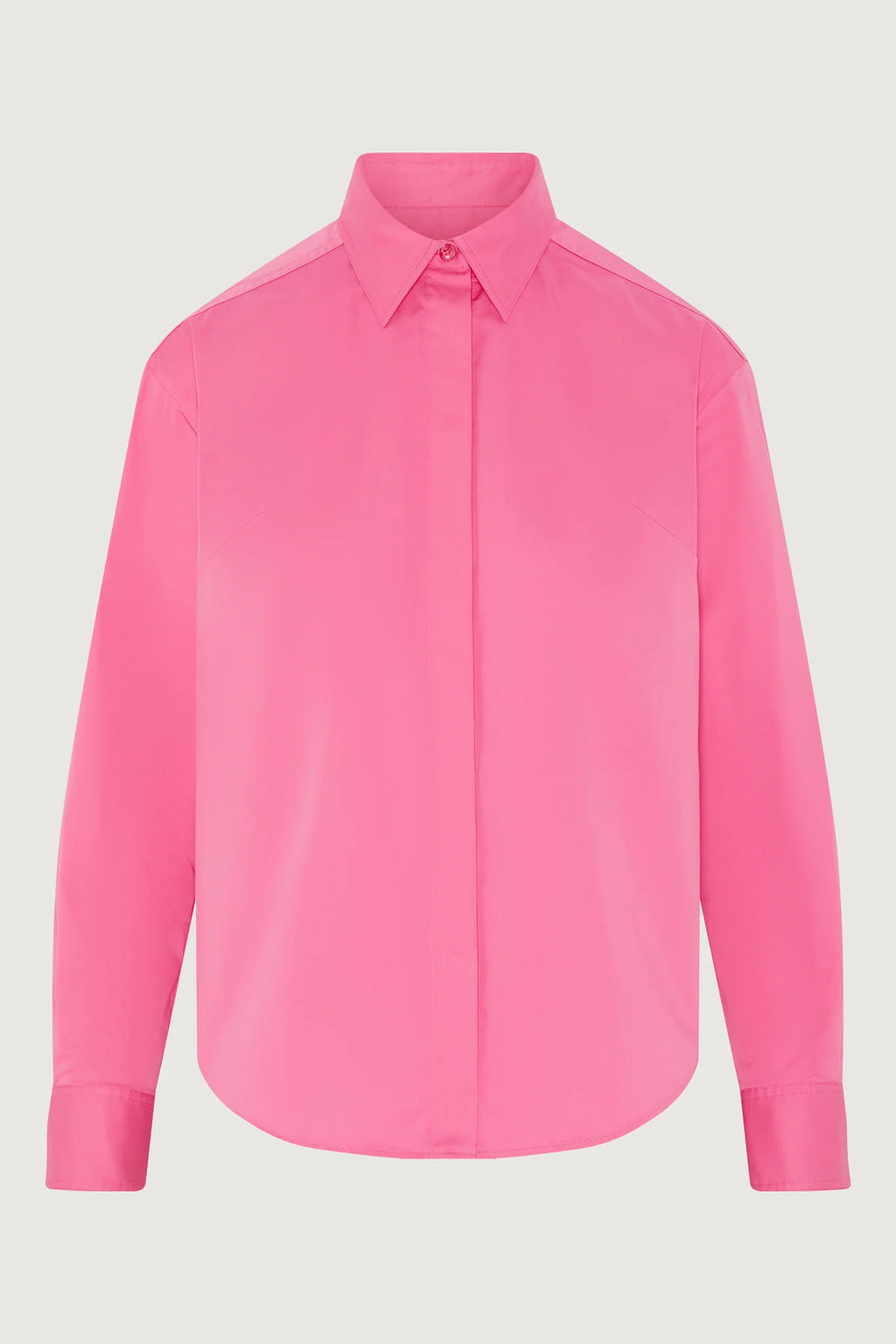 Jasper Conran "Fran" Button Through Cotton Shirt in Pink