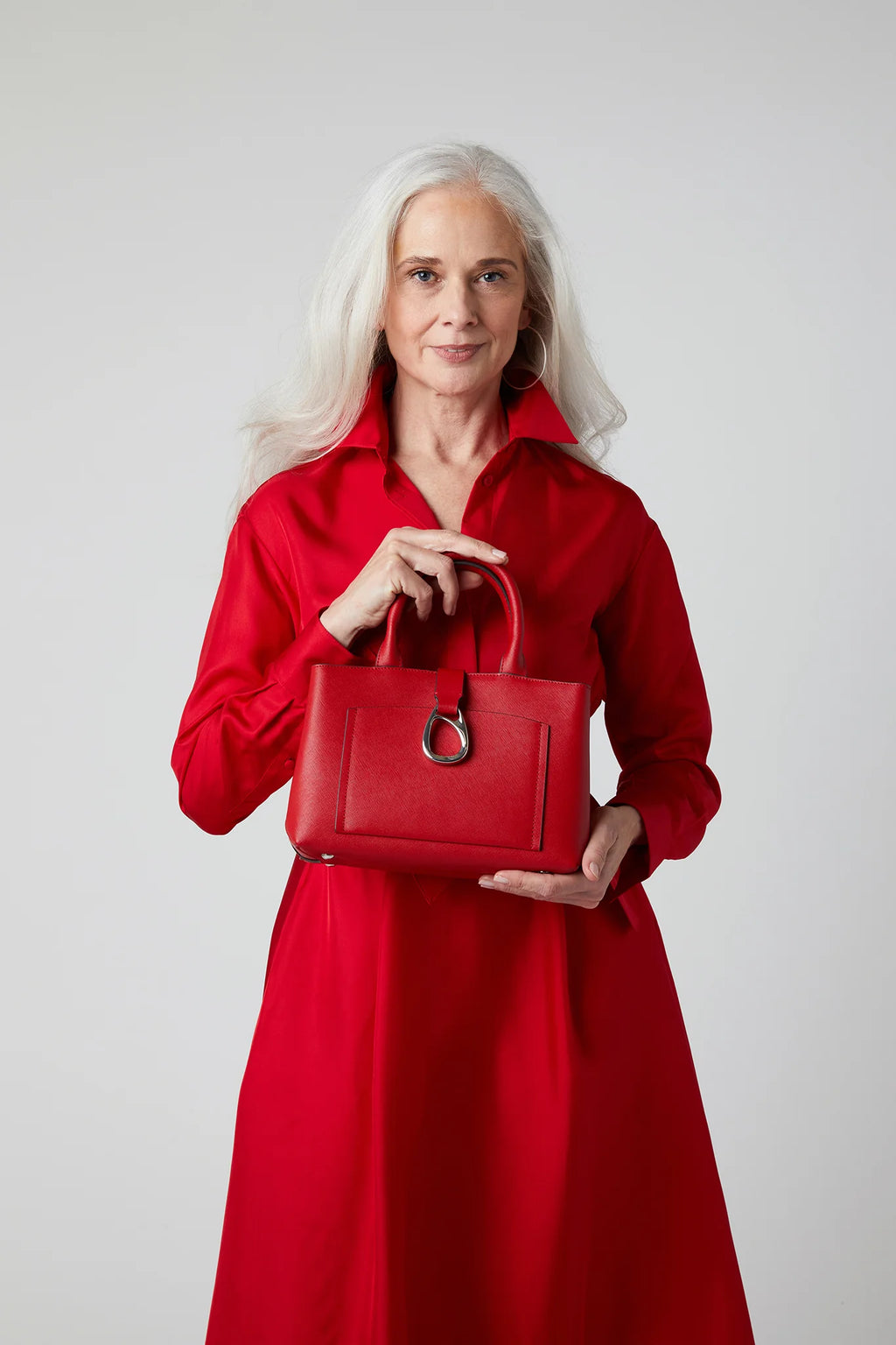 Jasper Conran "Bee" Mini Grab Cross Body in Red