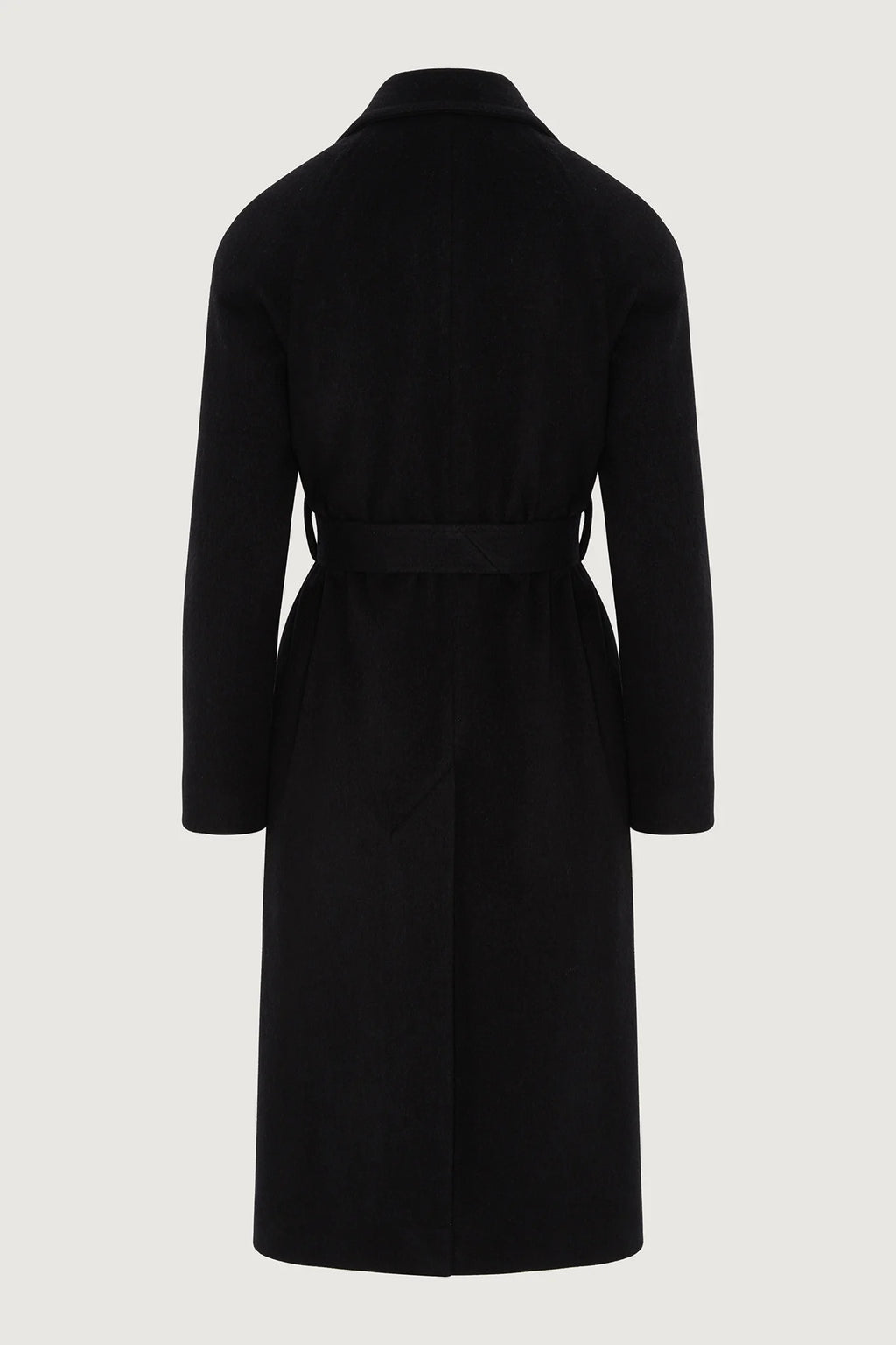 Jasper Conran "Geraldine" Wool Blend Long Coat in Black