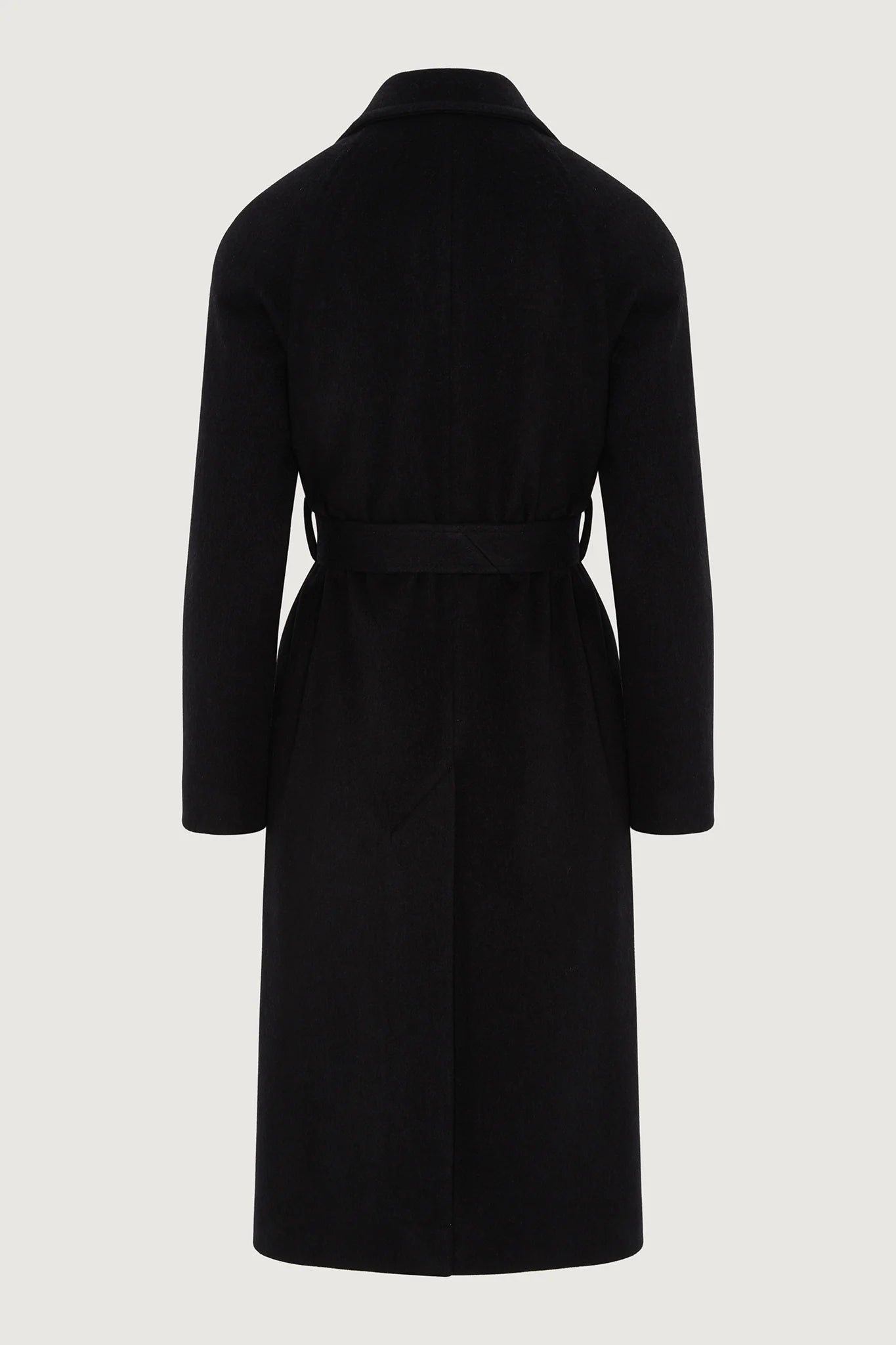 Jasper Conran "Geraldine" Wool Blend Long Coat in Black