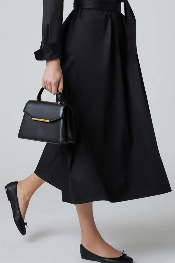 Jasper Conran "Francine" Top Handle Grab Bag in Black