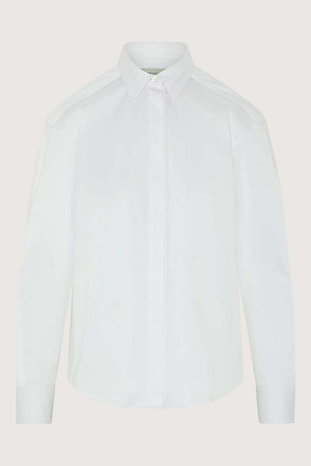 Jasper Conran "Fran" Button Through Cotton Shirt in White