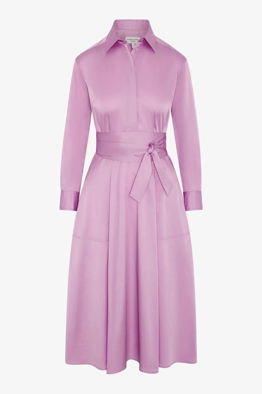 Jasper Conran "Blythe" Full Skirt Shirt Dress in Pink