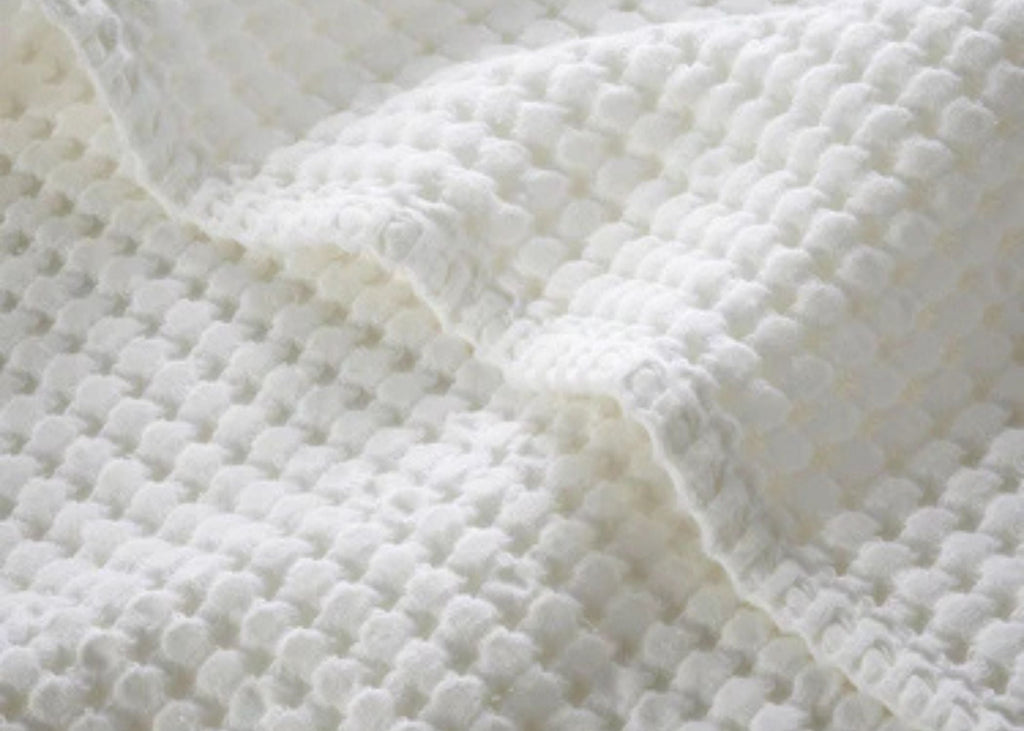 Christy "Waffle" Bath Towels Collection in White