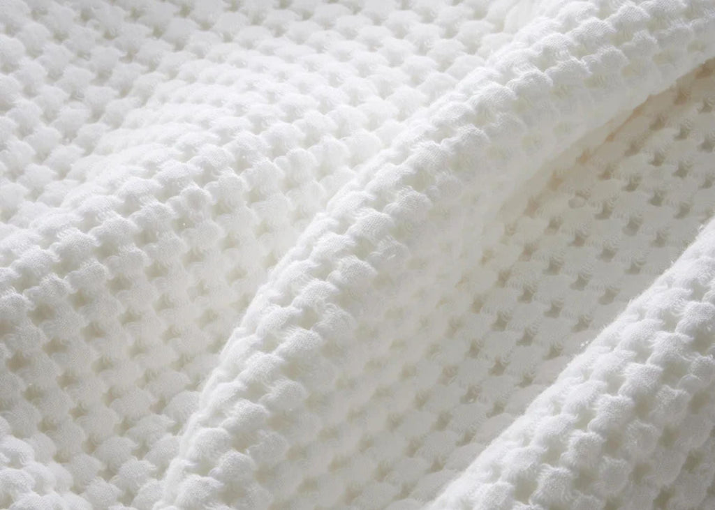 Christy "Waffle" Bath Towels Collection in White