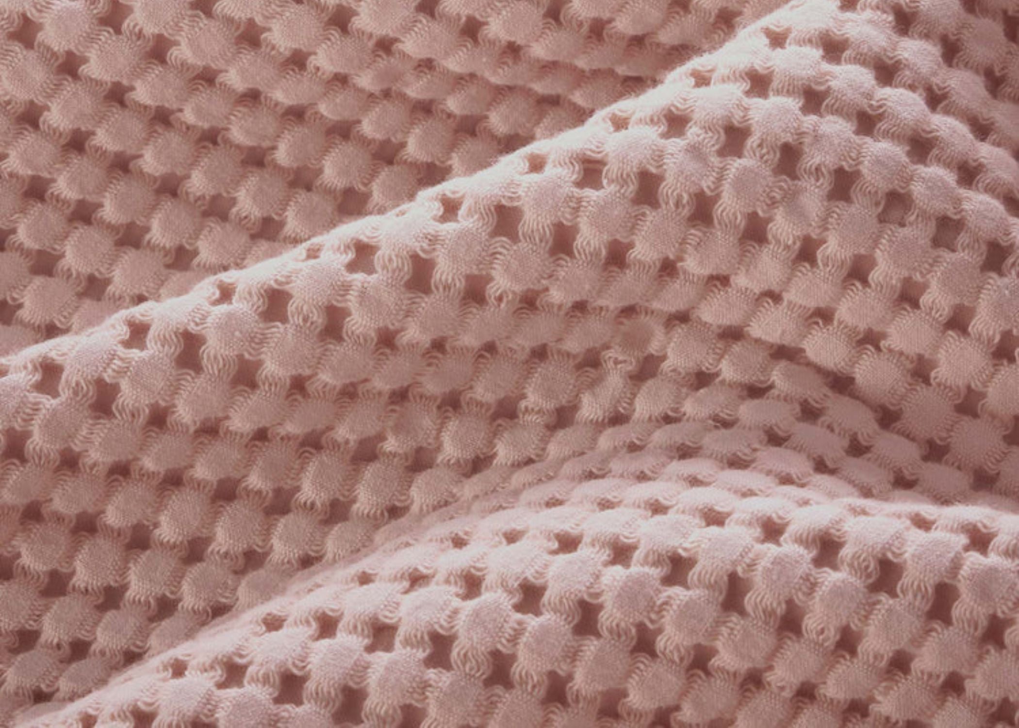 Christy "Waffle" Bath Towel Collections in Blush