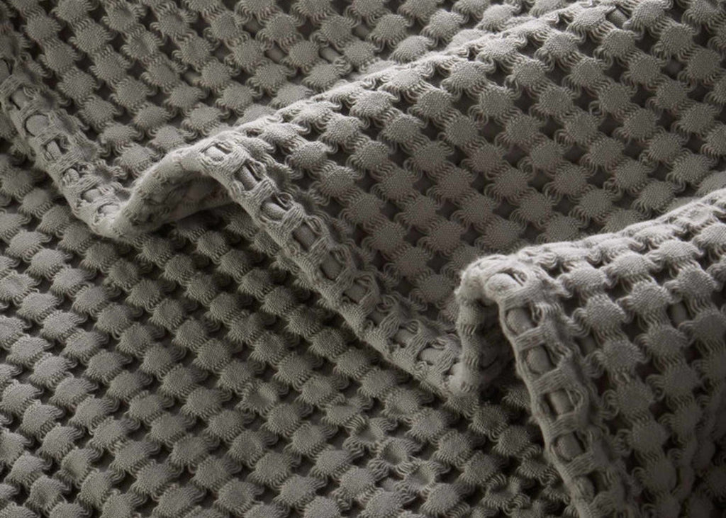 Christy "Waffle" Bath Towel Collections in Dove Grey