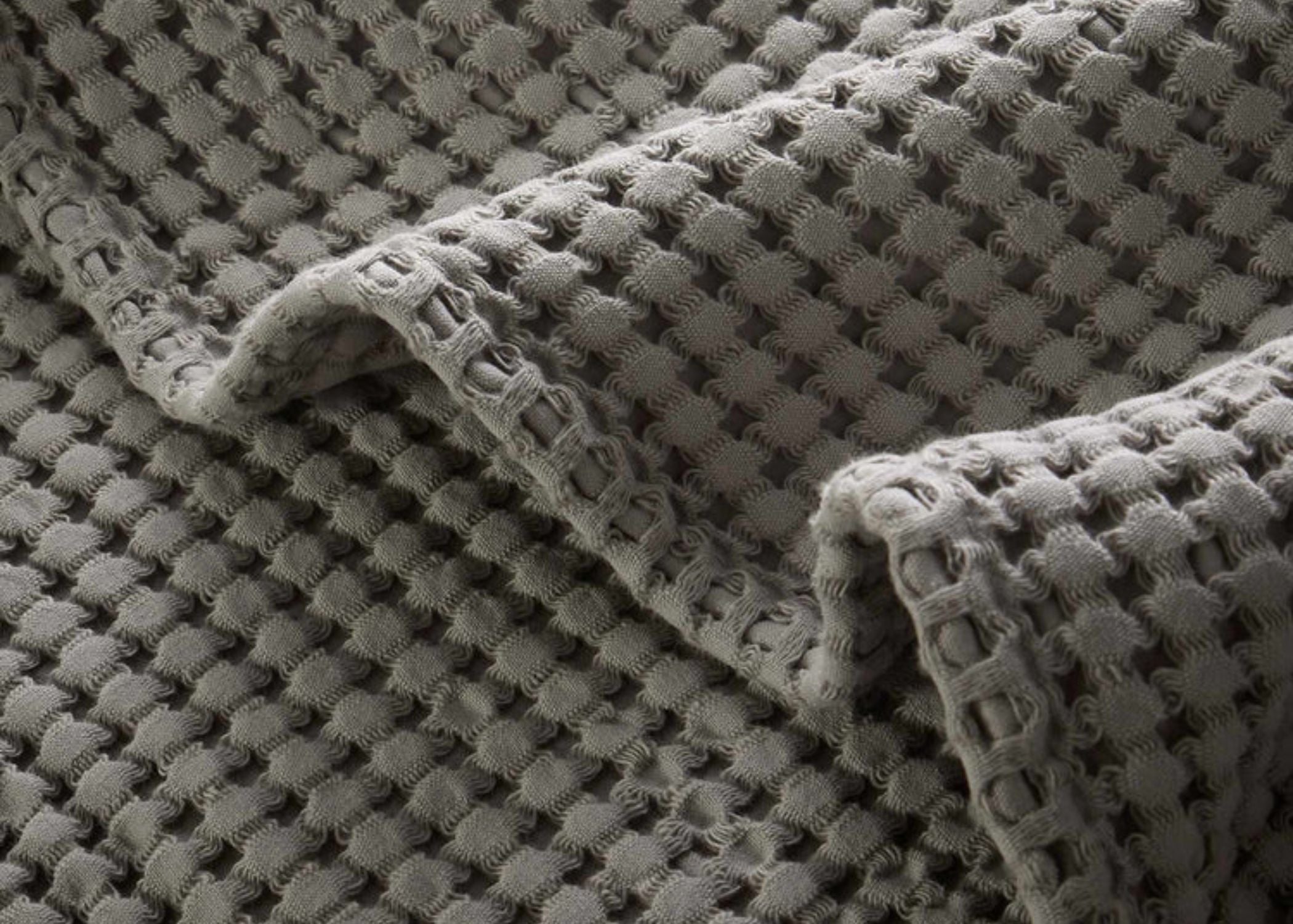 Christy "Waffle" Bath Towel Collections in Dove Grey