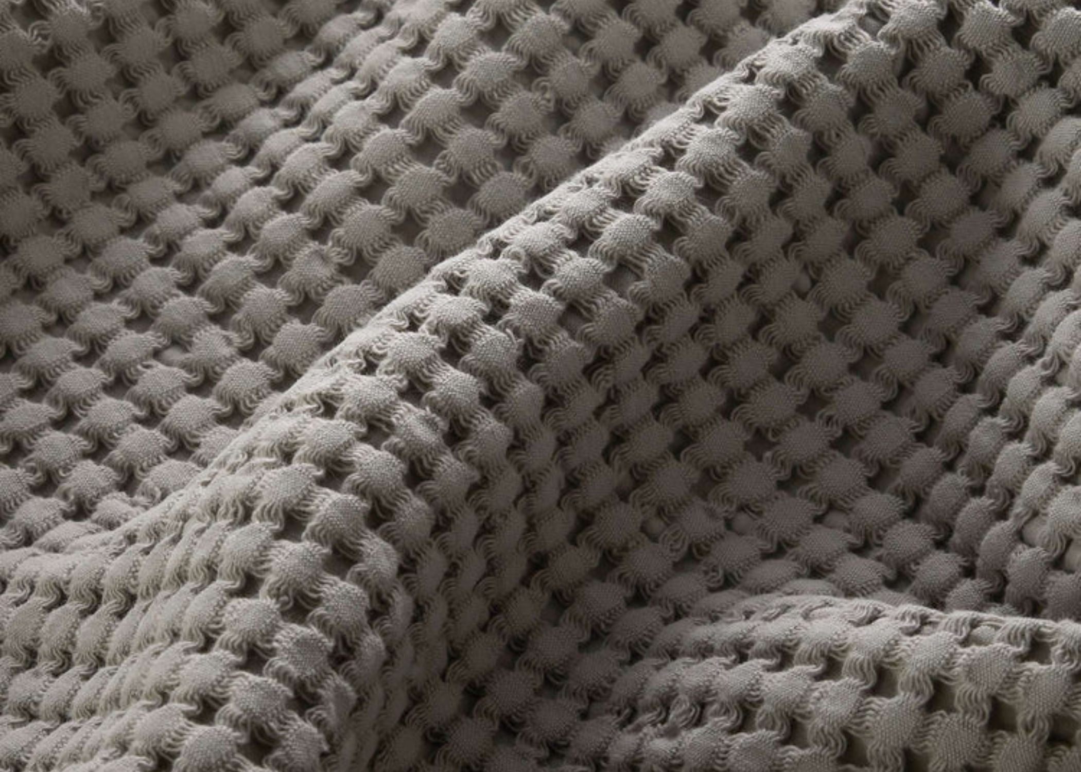 Christy "Waffle" Bath Towel Collections in Dove Grey