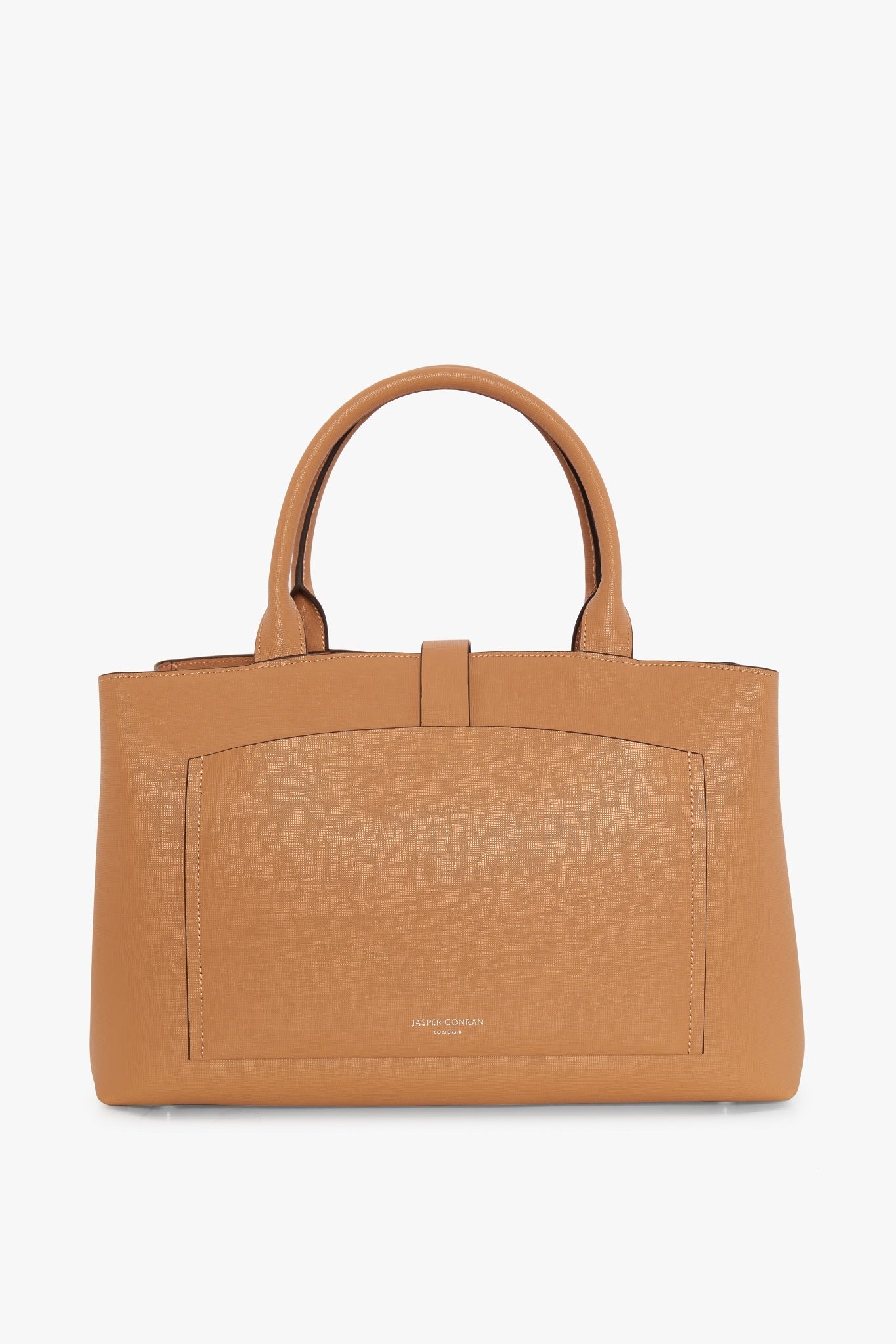 Jasper Conran "Bee" Leather Tote in Camel