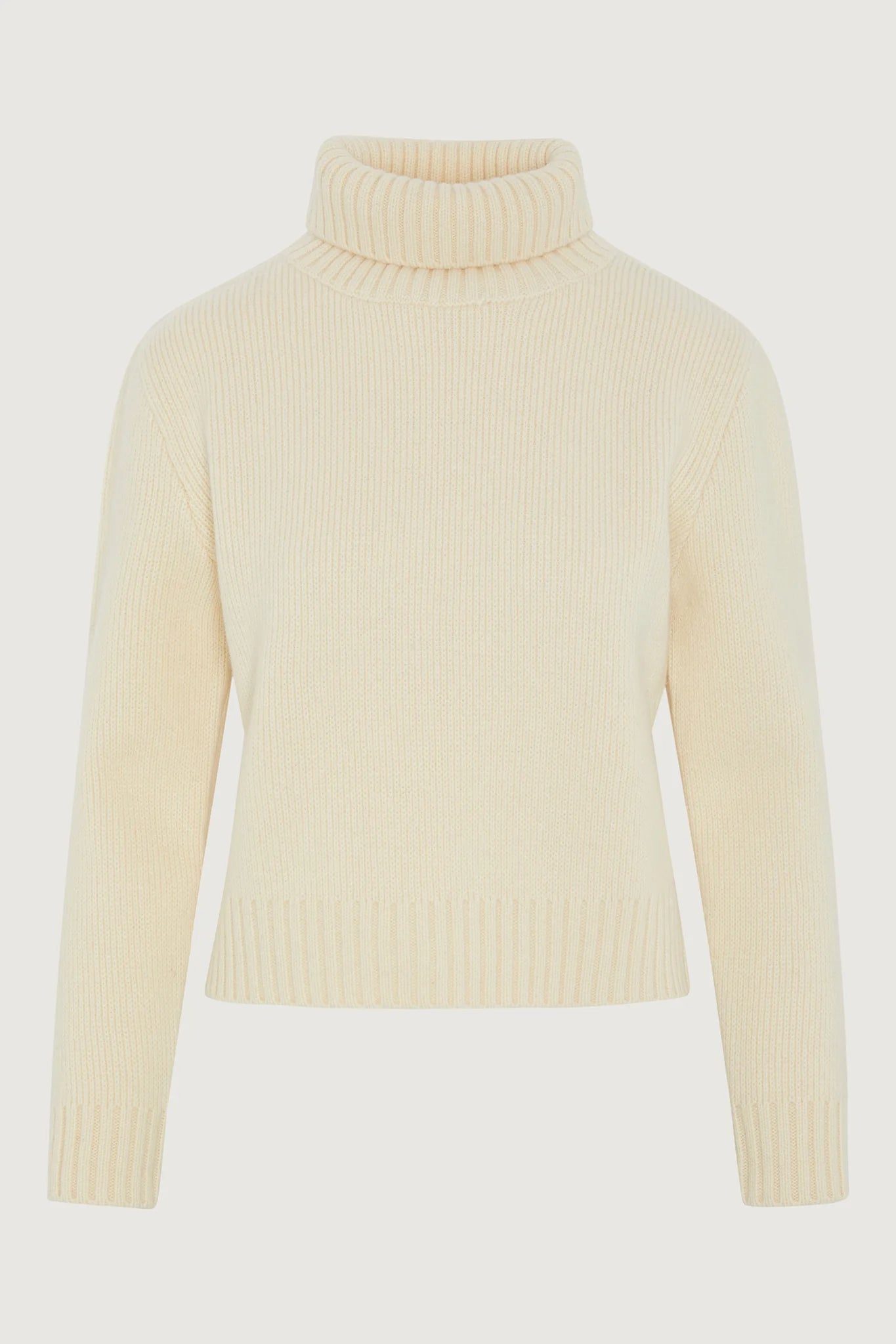 Jasper Conran "Gemma" Chunky Roll Neck in Cream