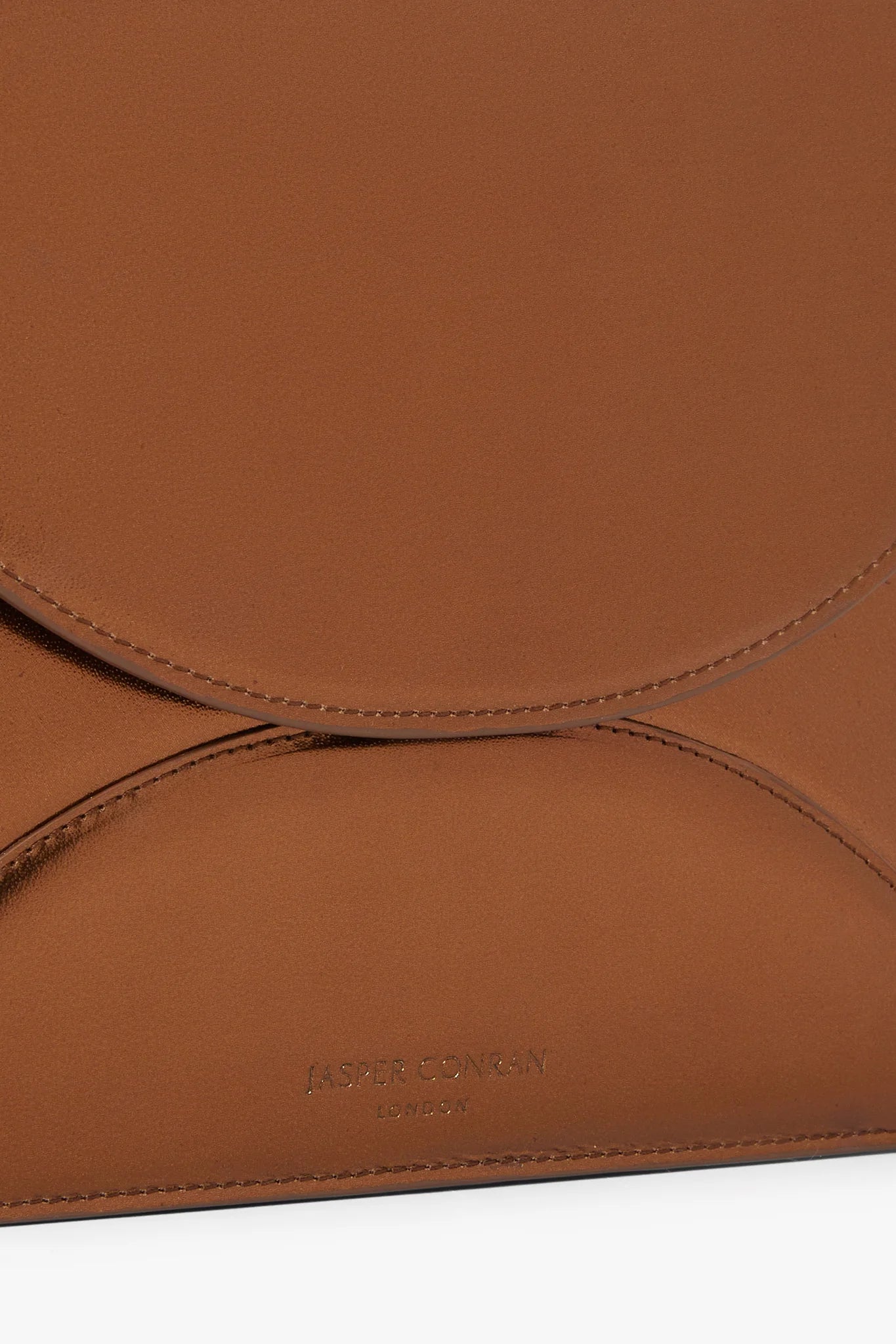 Jasper Conran "Gabriella" Leather Clutch Bag in Bronze