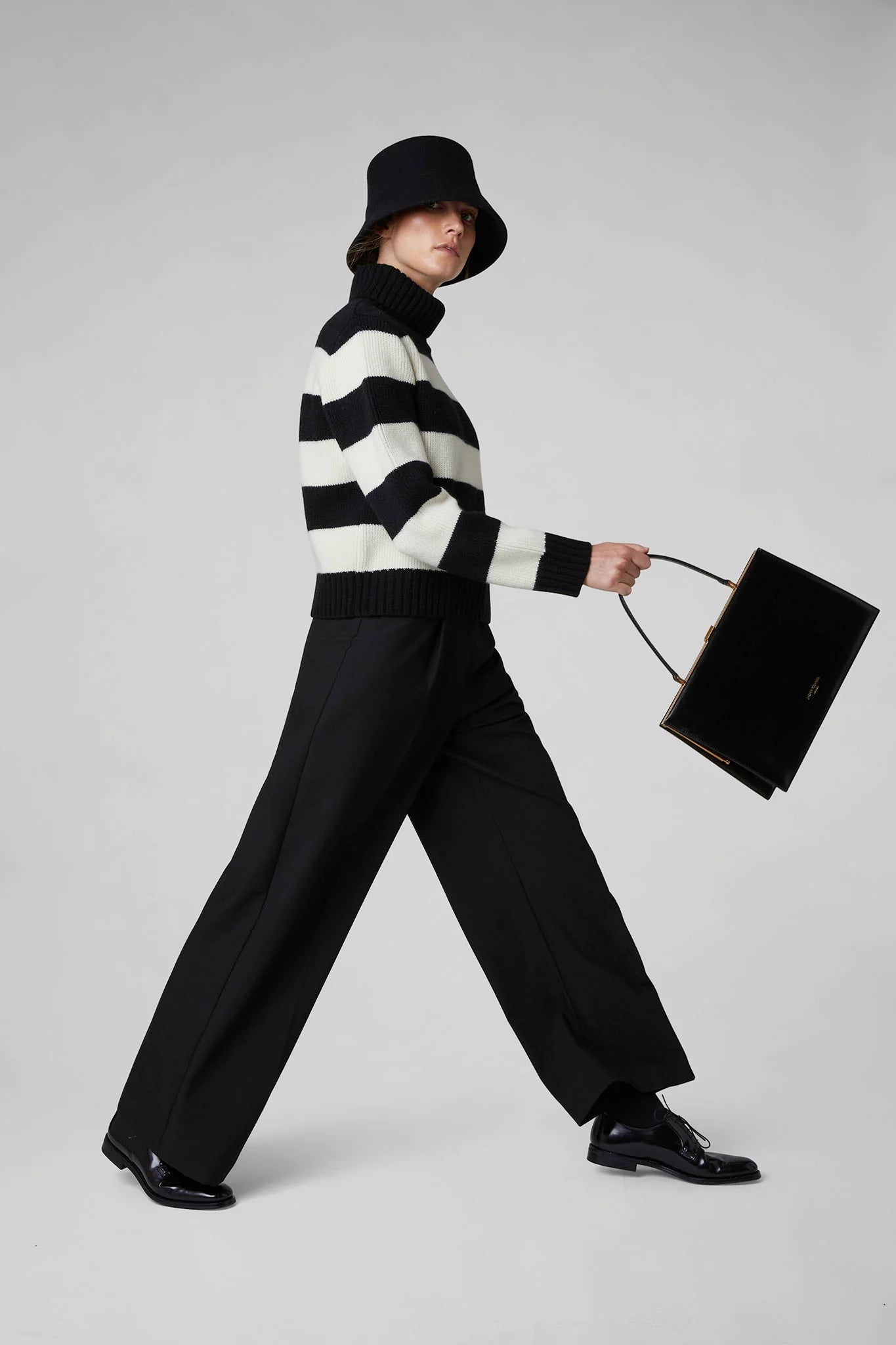 Jasper Conran "Georgia" Wide Leg Trouser in Black