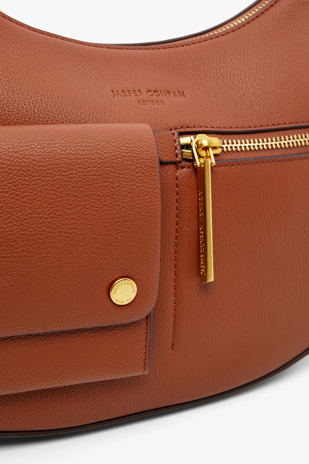 Jasper Conran "Dahlia" Scoop Bag in Tan