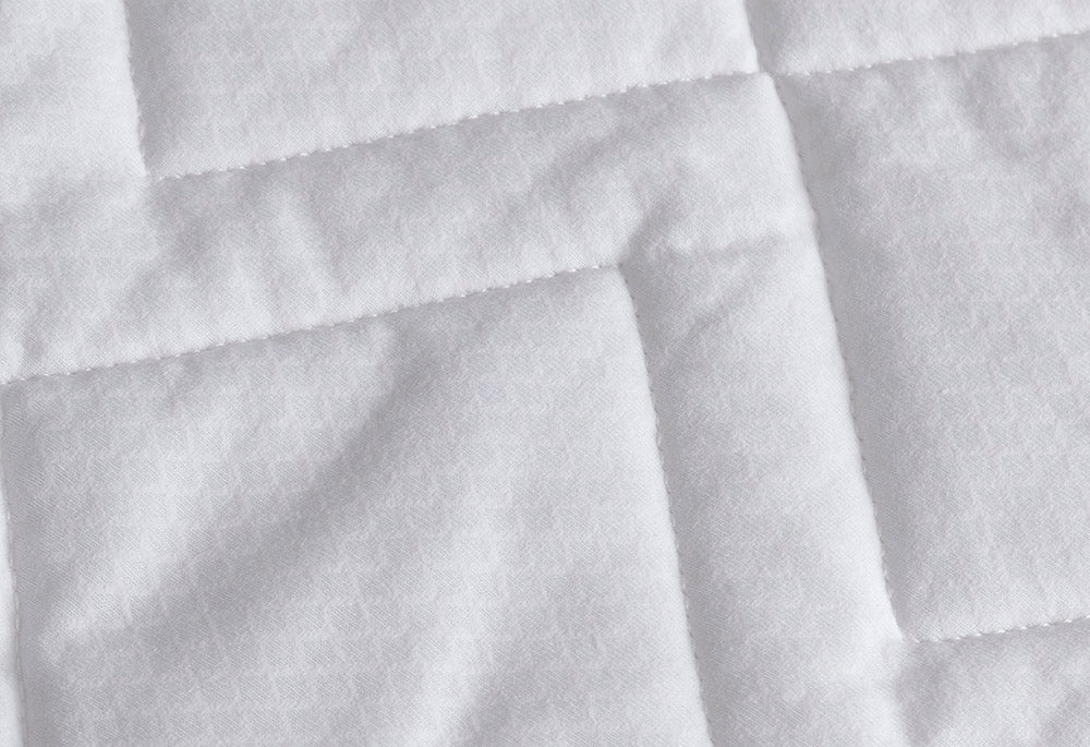 Velfont "Igloo" 100% Cotton Quilted Mattress Protector White