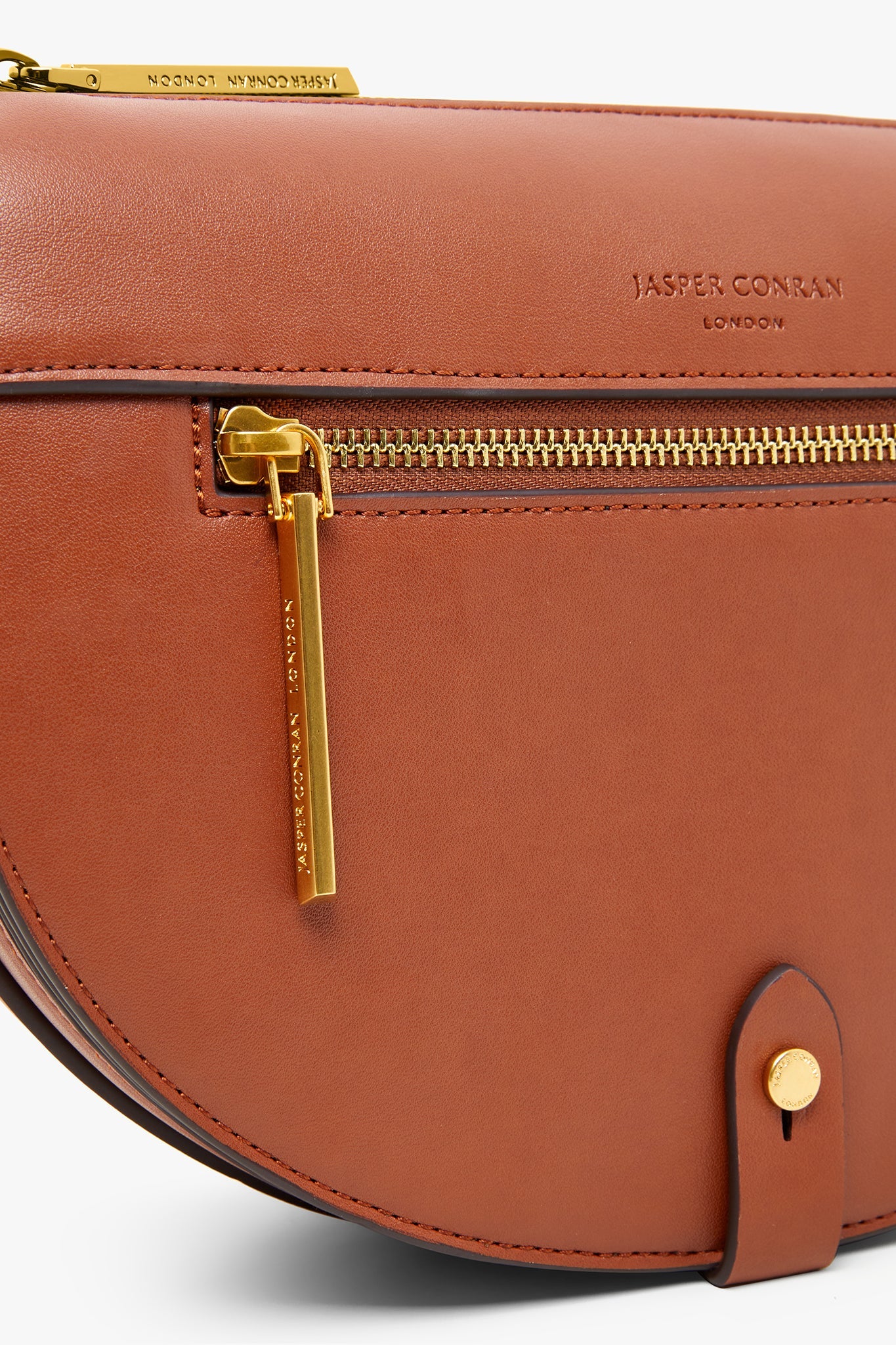 Jasper Conran "Dahlia" Saddle Bag in Tan