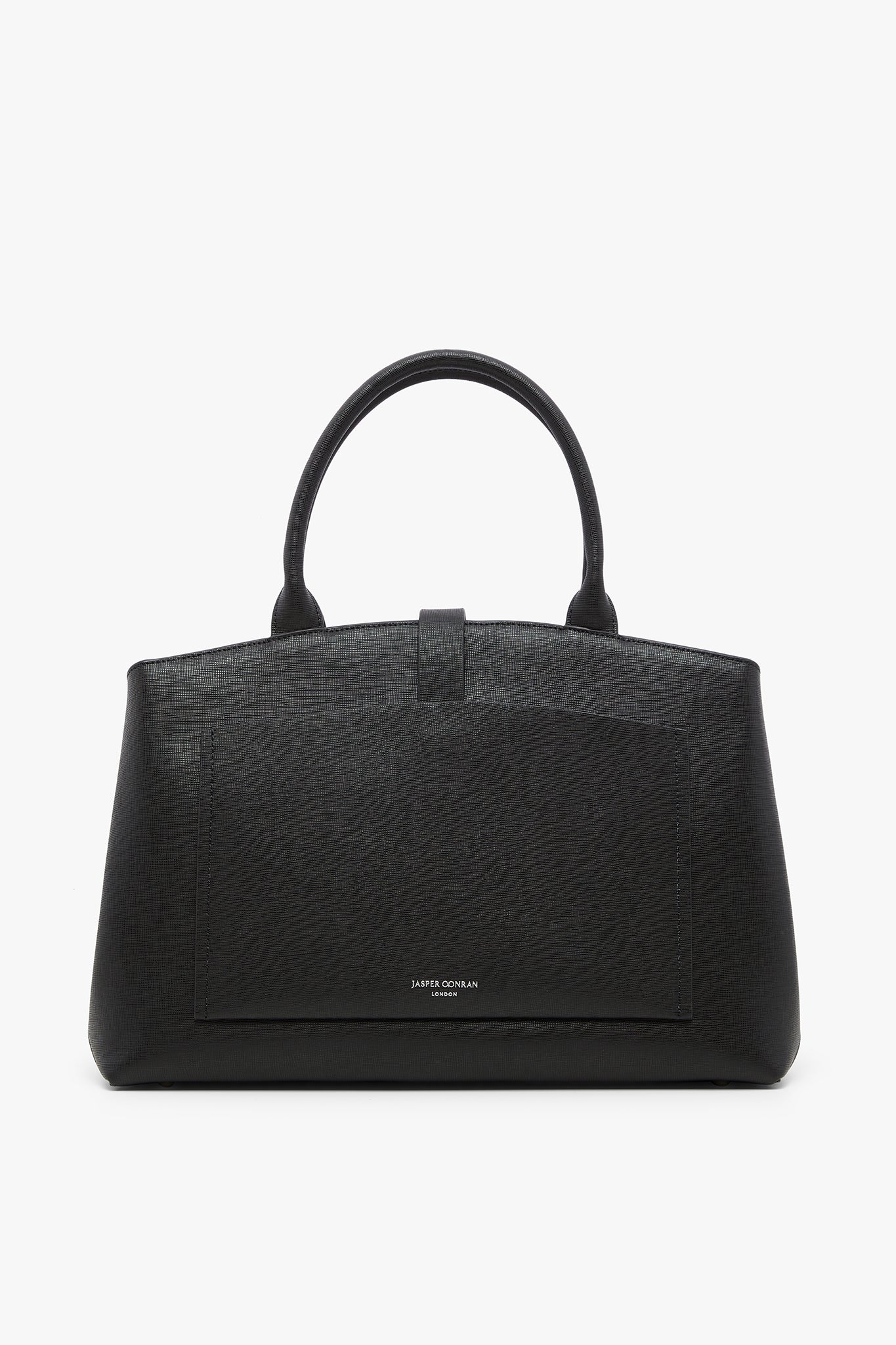 Jasper Conran "Bee" Leather Tote in Black