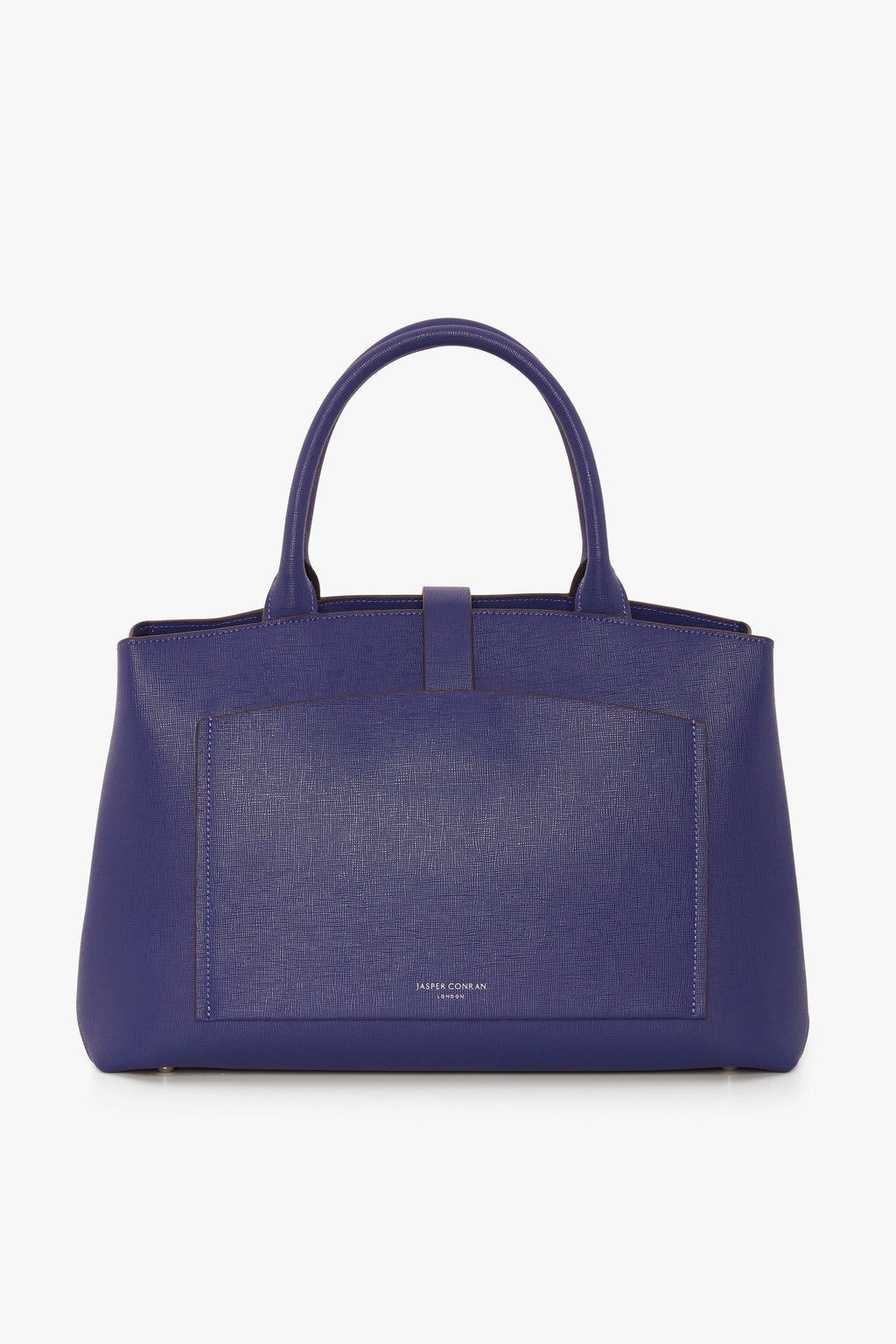 Jasper Conran "Bee" Leather Tote in Cobalt Blue