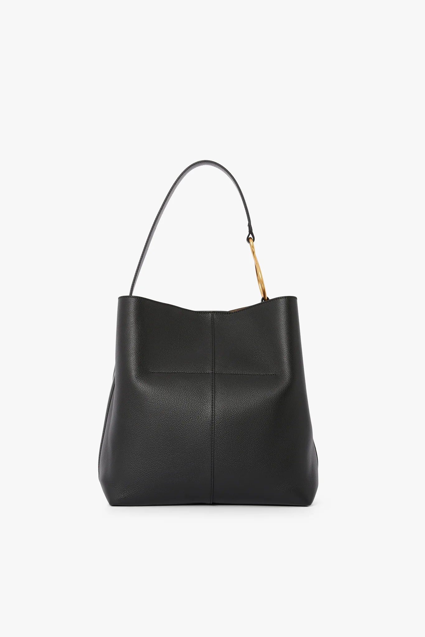 Jasper Conran "Gigi" Leather Hobo Bag in Black