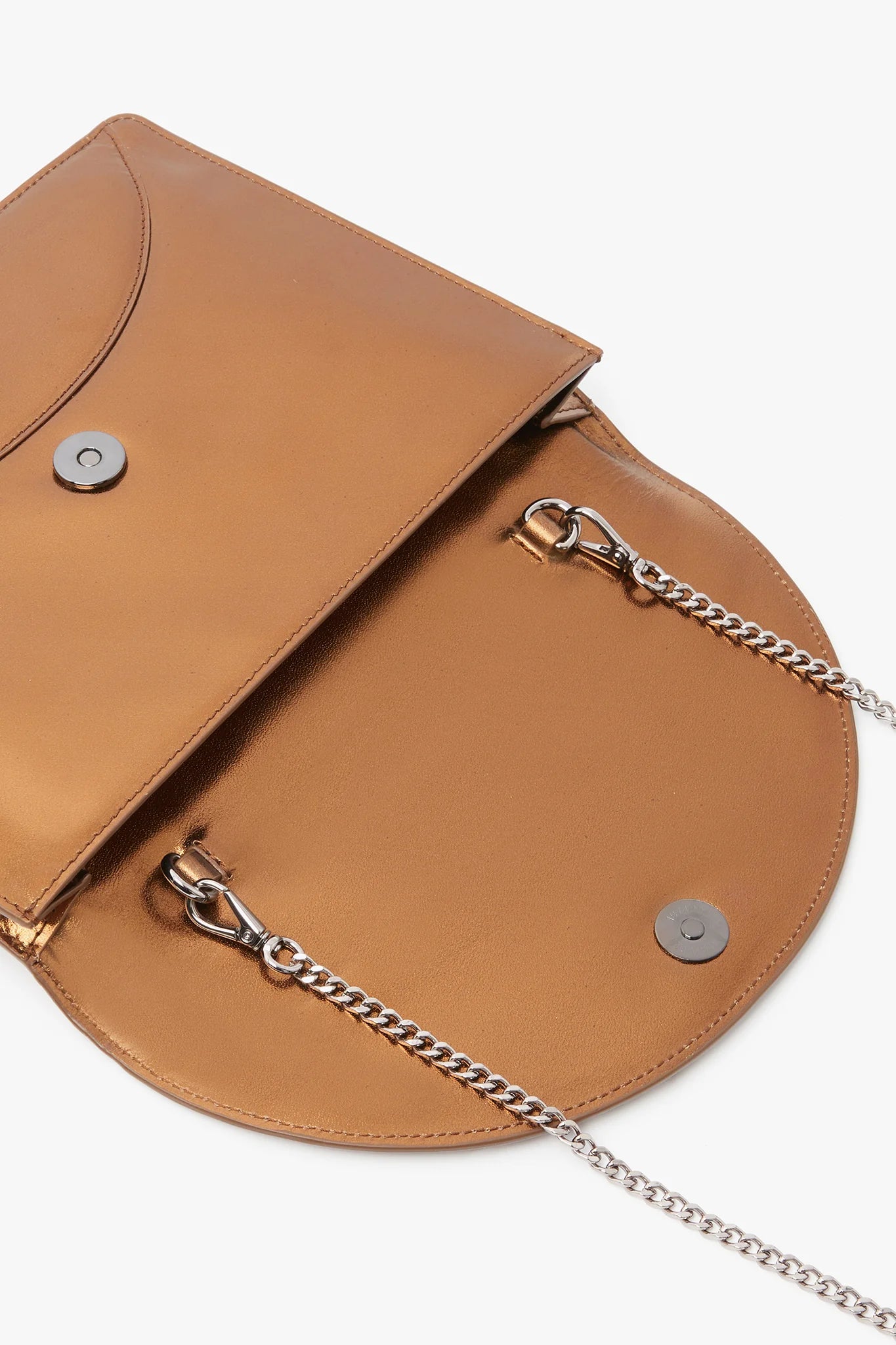 Jasper Conran "Gabriella" Leather Clutch Bag in Bronze