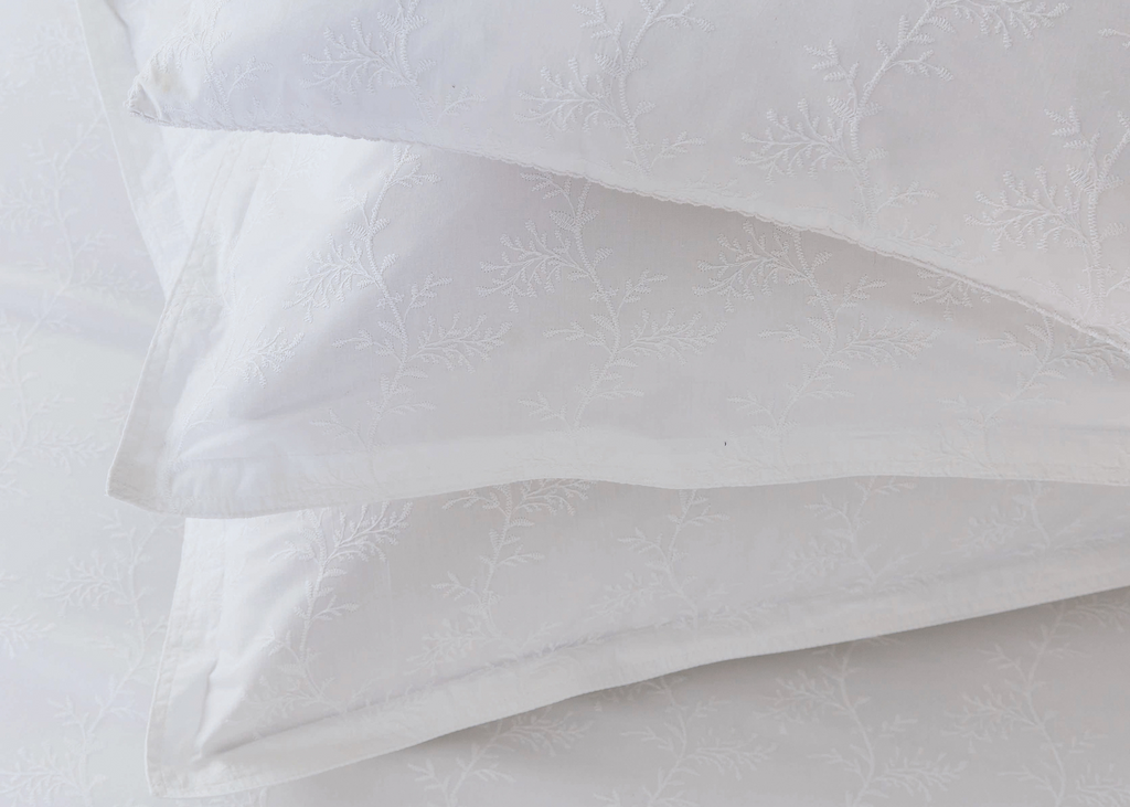 Murmur "Bea" Embroidery Duvet Cover Sets in White