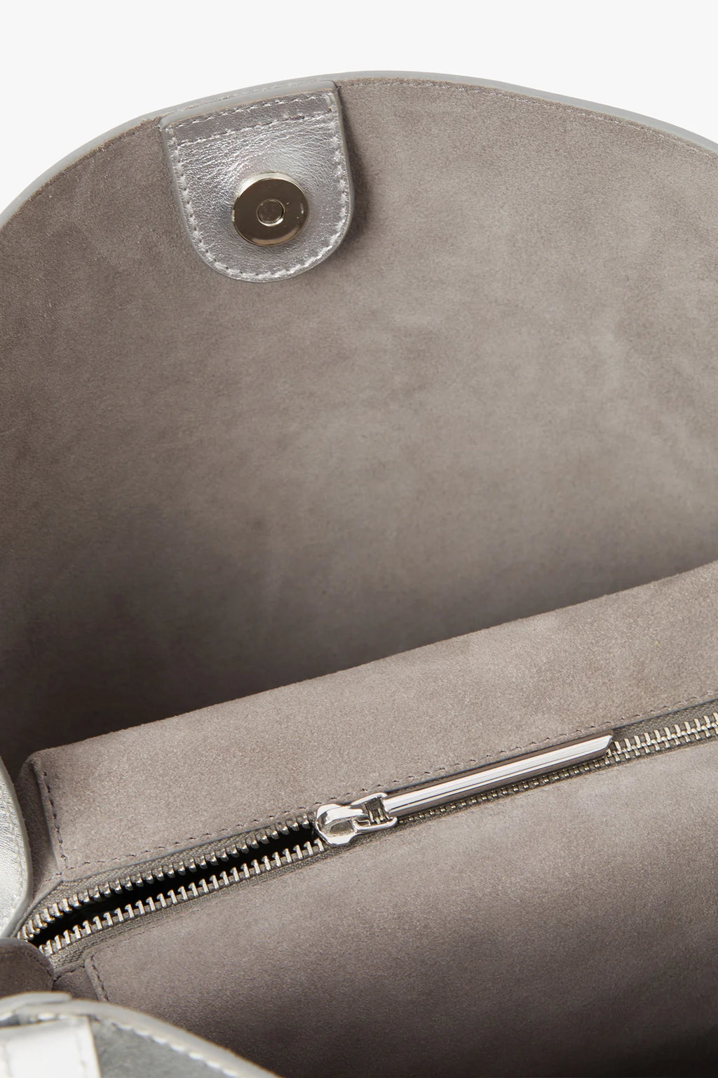 Jasper Conran "Darcey" Leather Hobo Bag in Silver