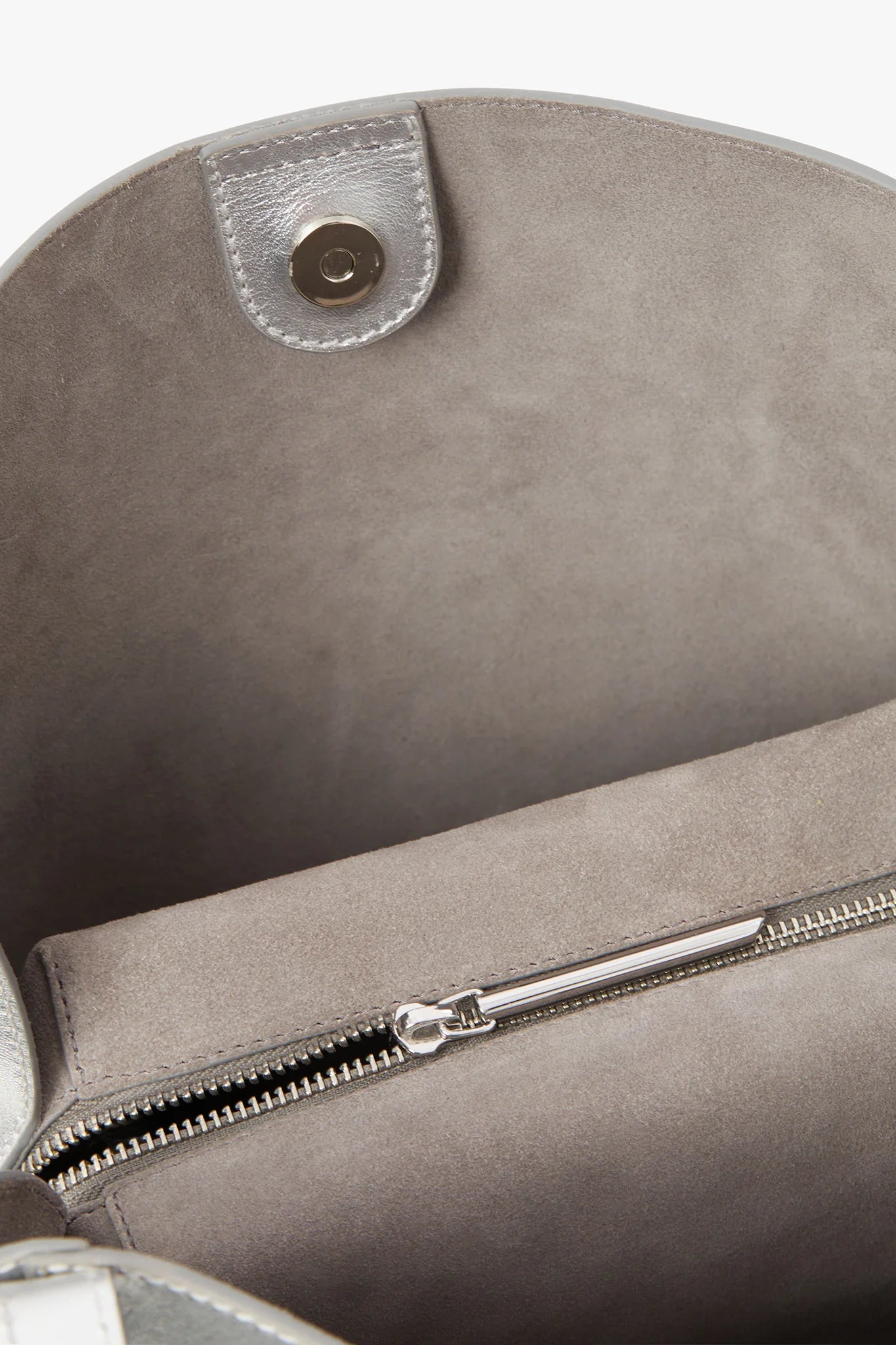 Jasper Conran "Darcey" Leather Hobo Bag in Silver