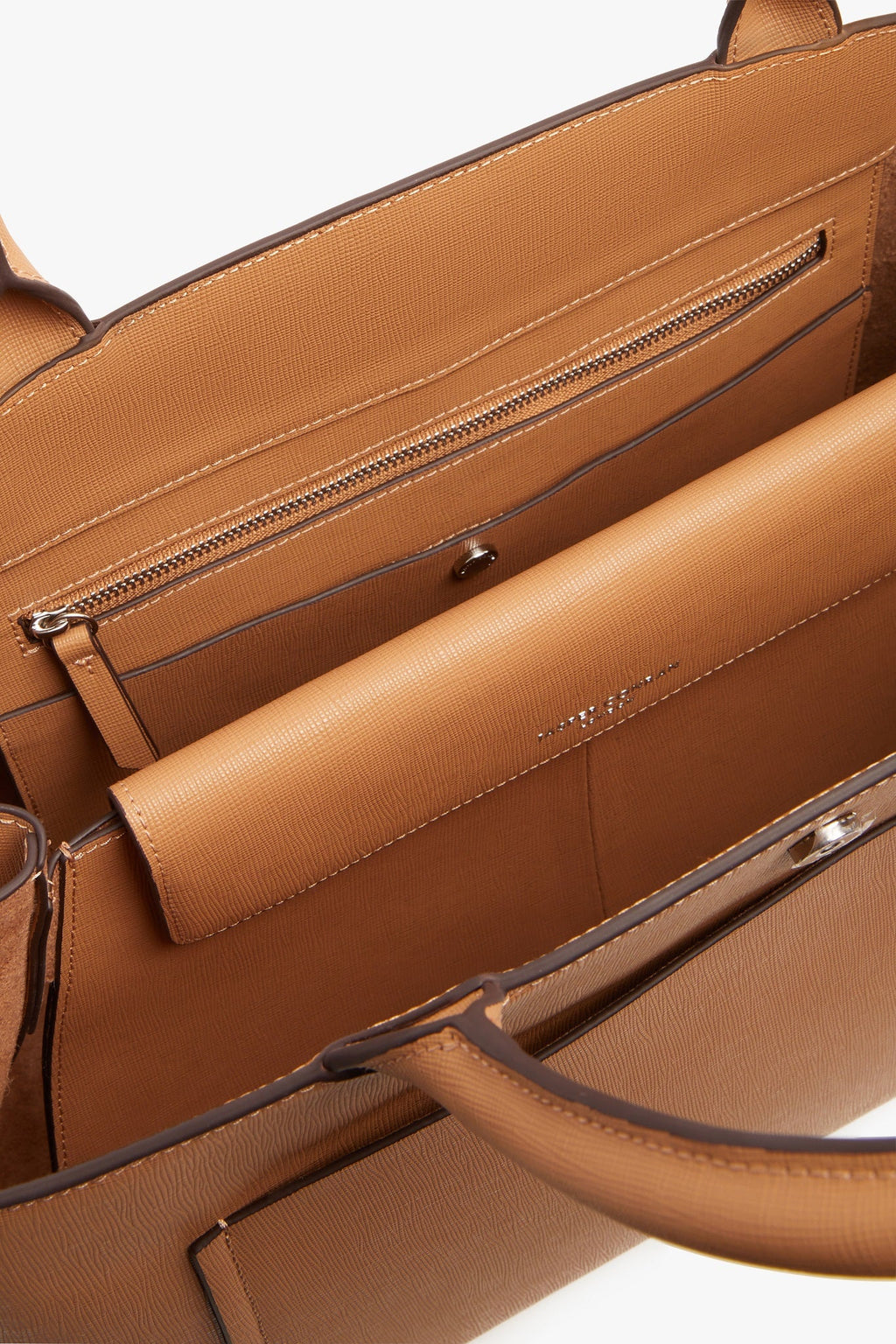 Jasper Conran "Bee" Leather Tote in Camel