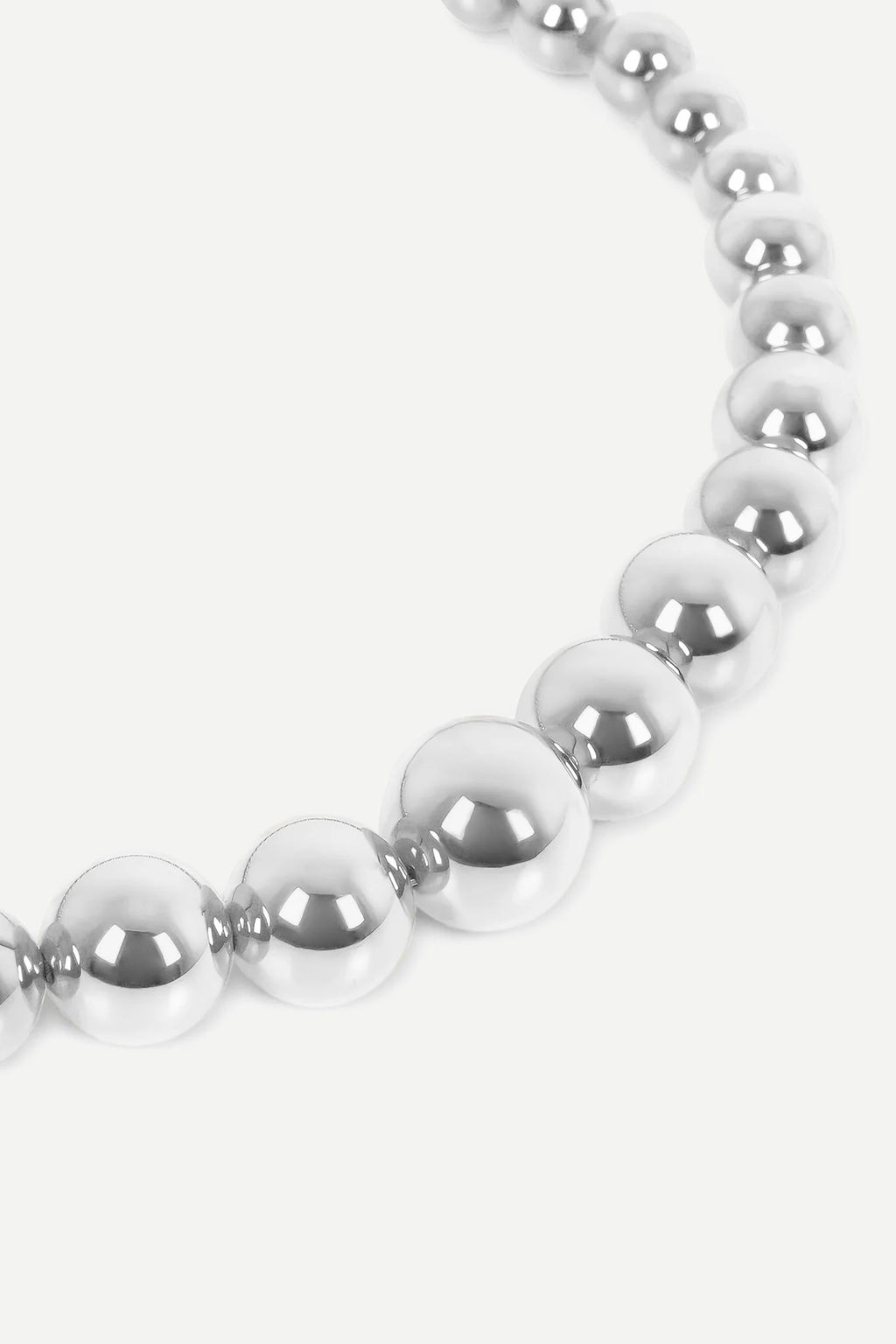 Jasper Conran "Gwendolyn" Ball Necklace in Silver