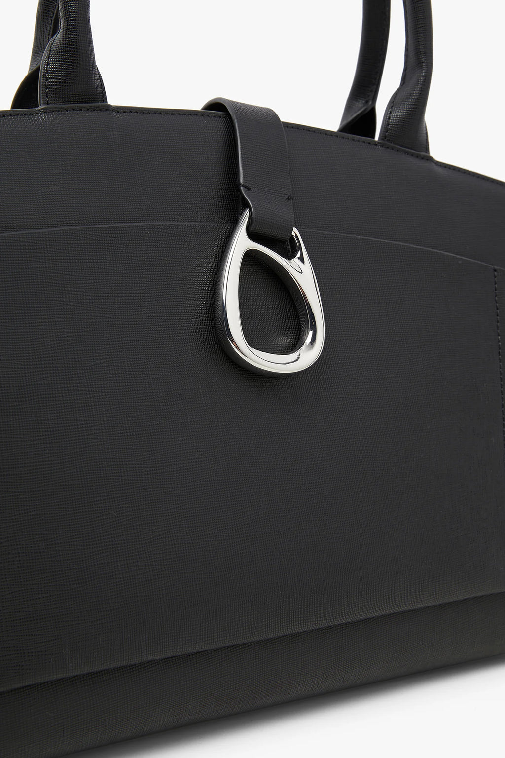Jasper Conran "Bee" Leather Tote in Black