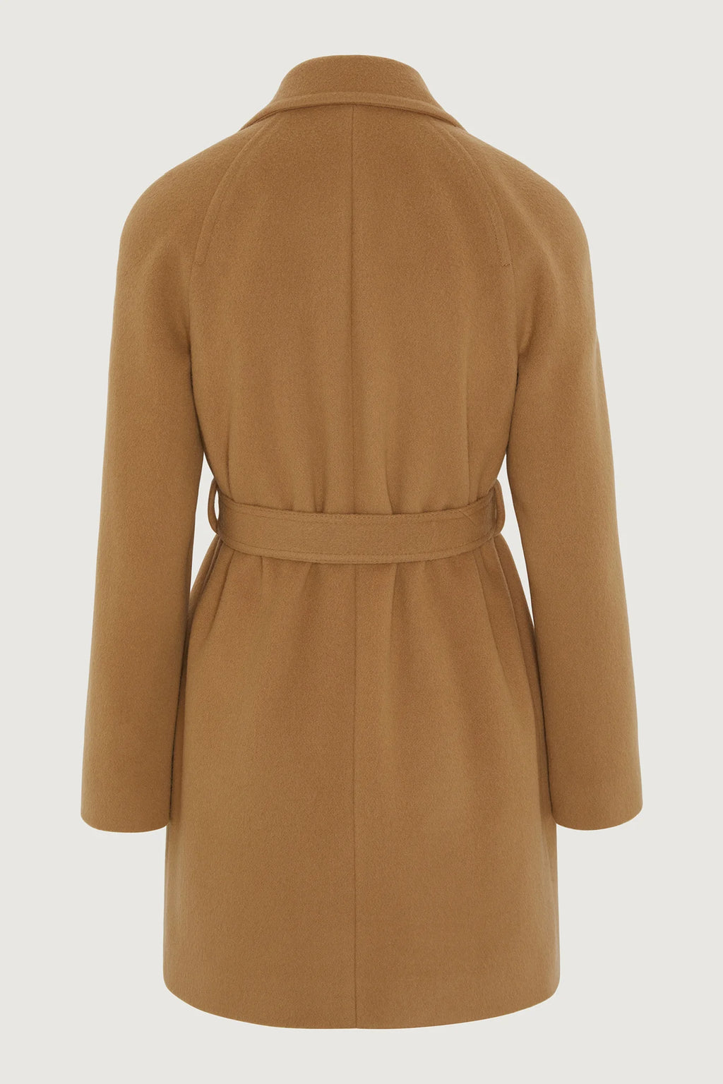 Jasper Conran "Geraldine" Wool Blend Mid Length Coat in Camel