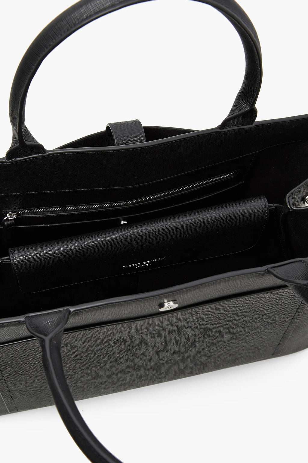 Jasper Conran "Bee" Leather Tote in Black