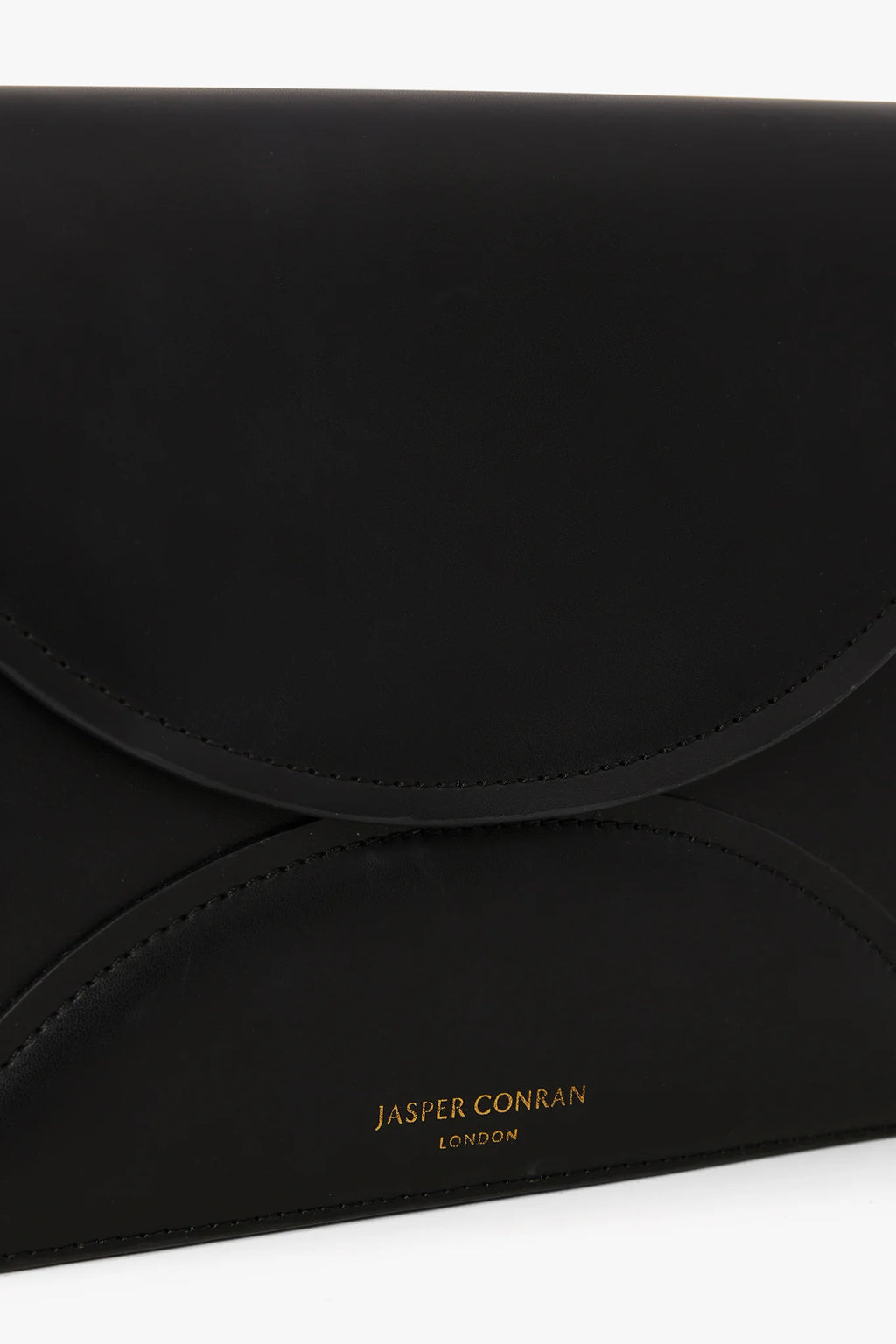 Jasper Conran "Gabriella" Leather Clutch Bag in Black