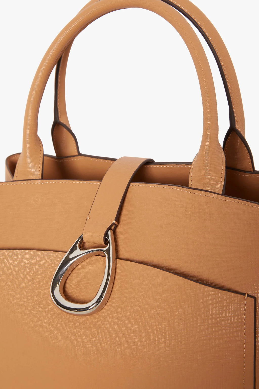 Jasper Conran "Bee" Leather Tote in Camel