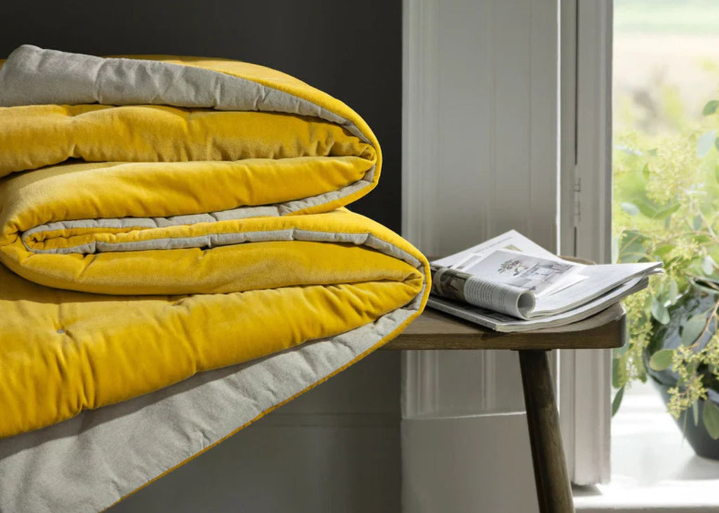 Christy "Jaipur" Throws in Turmeric Gold