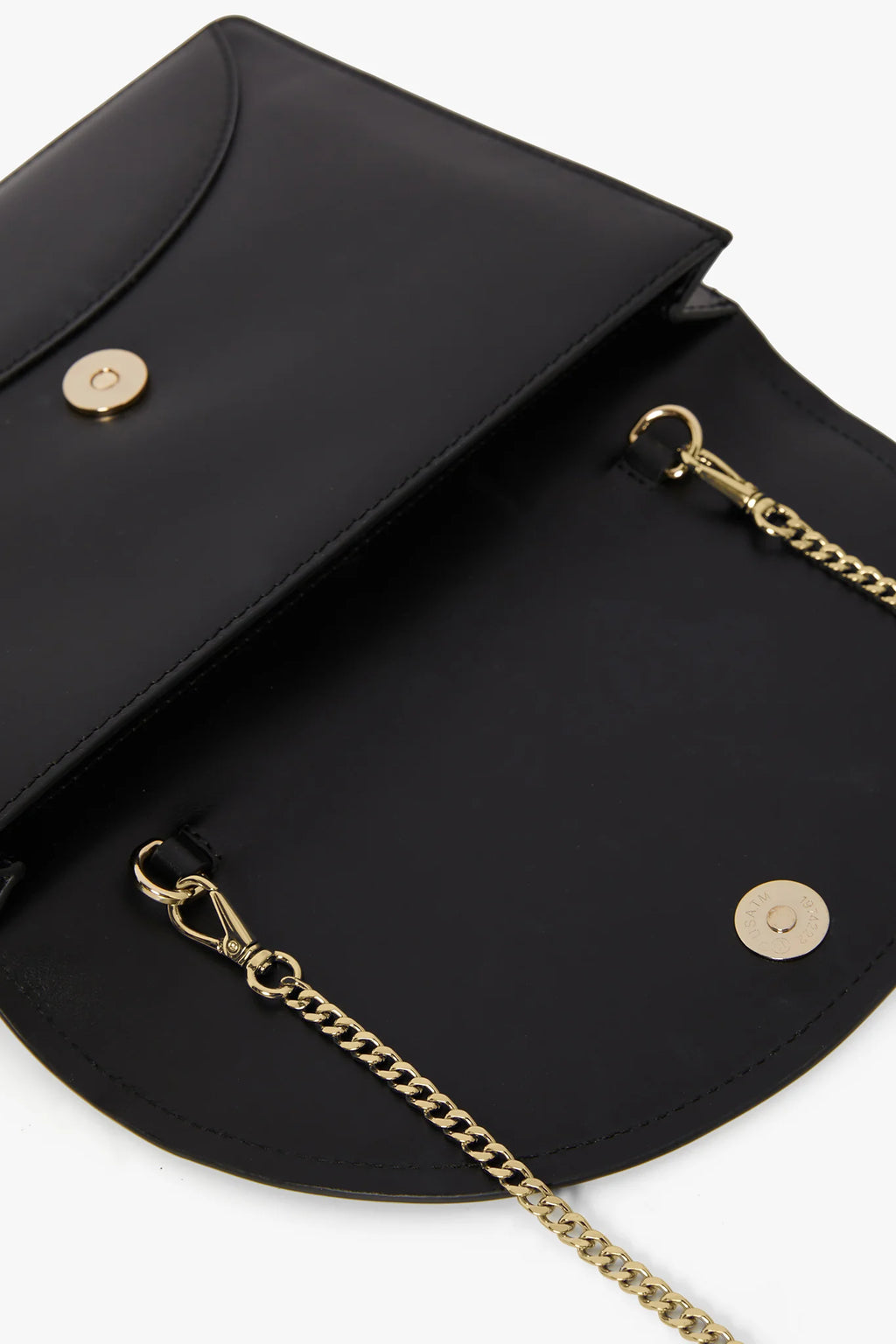 Jasper Conran "Gabriella" Leather Clutch Bag in Black