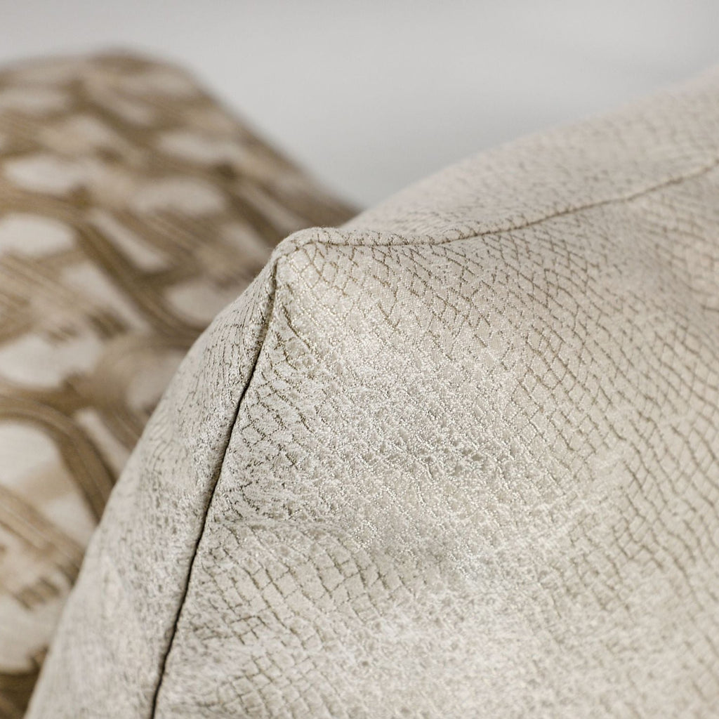 Neat Decorative Filled Cushion in Cream