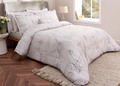 Christy "Ambroise Oyster" Comforter & Sheet Set in Cream / Silver