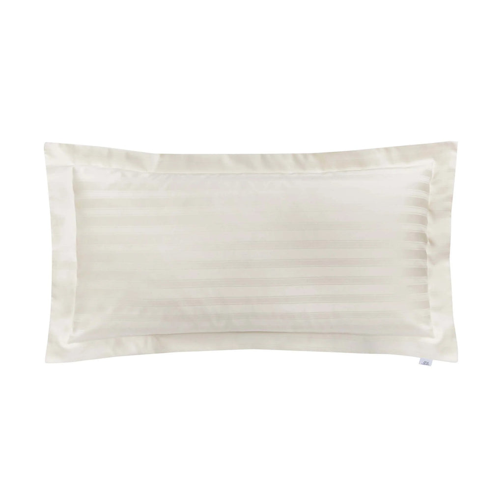 Adan 1000TC Egyptian Cotton Stripe Pillowcase in Chalk (Cream)