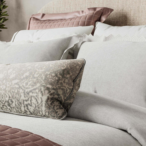 Avita Geo Scallop Duvet Cover in White